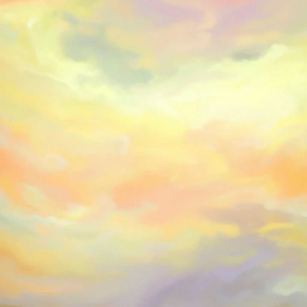 YELLOW SKY PRINT | Ethereal Clouds Poster | Perfect Home Decor Gift | Square Art Print | Our Local Atelier