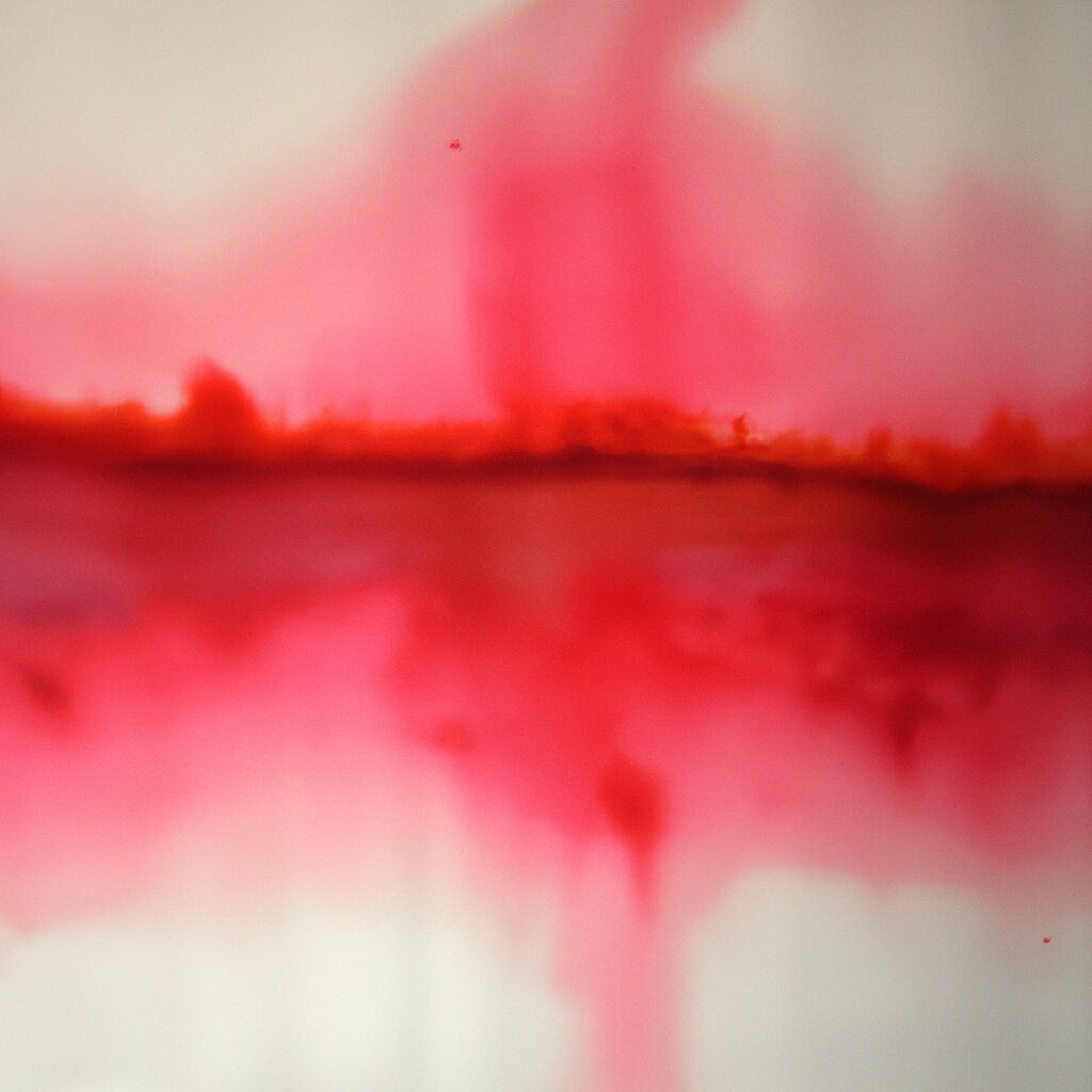RED ABSTRACT PRINT | Color Gradient Print | Stunning Home Gift | Square Art Print | Our Local Atelier