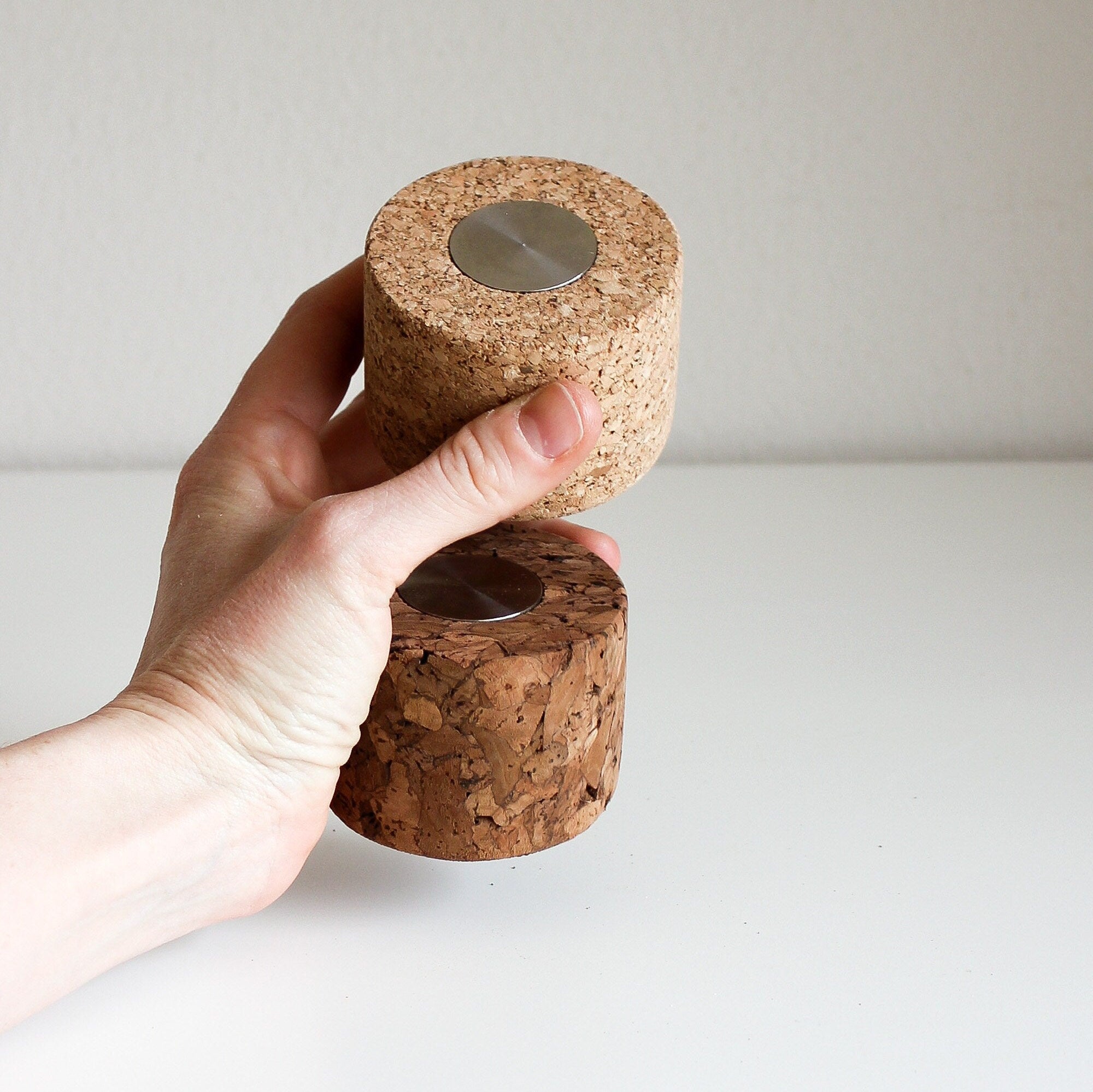 Paperweight, Steel and Cork Paperweight, Paperweight, Bookend - NUCLEO