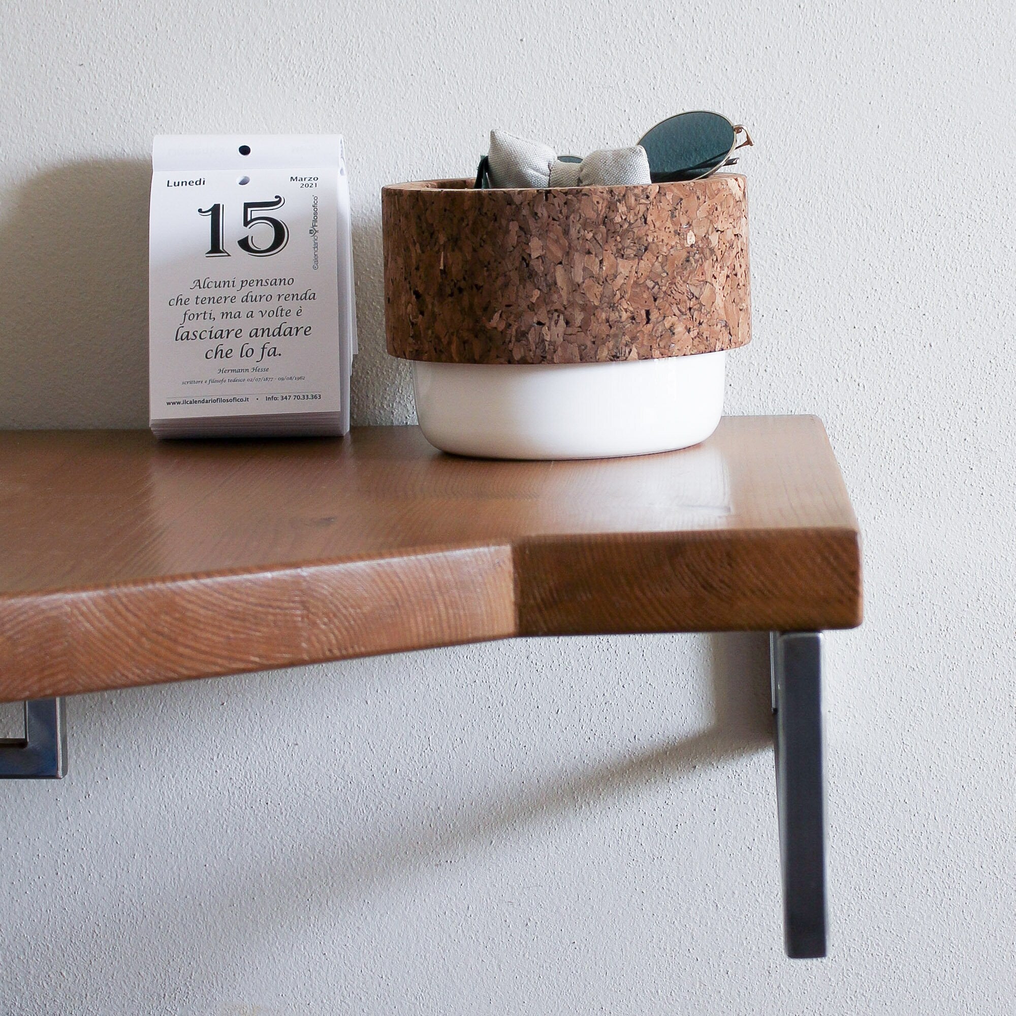 Piggy Bank, Pocket Emptier, Dark Cork and White Ceramic - TASCO