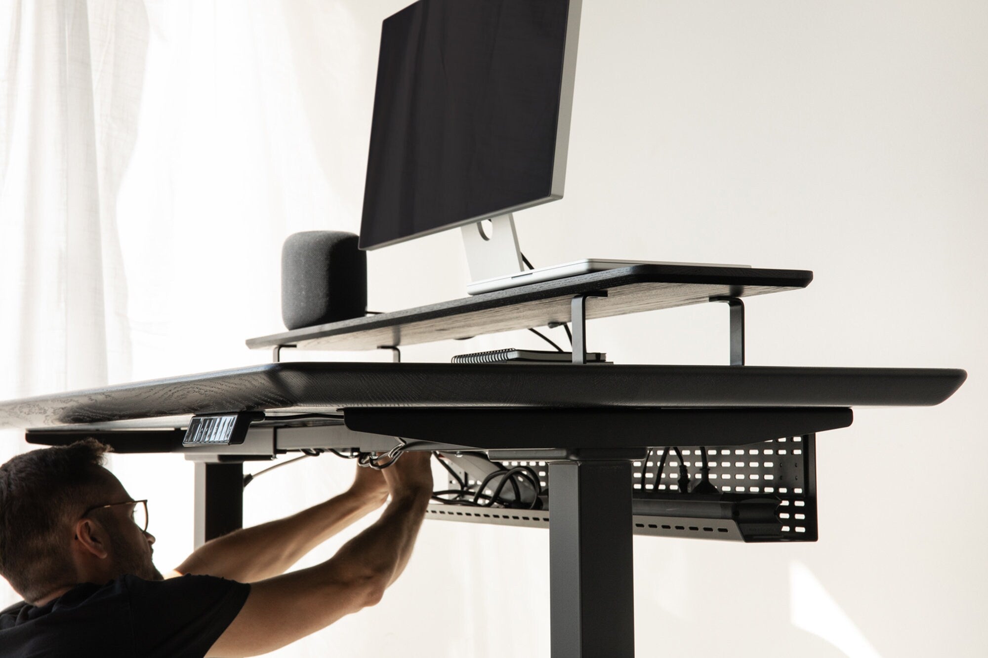 Steel Underdesk Organizer