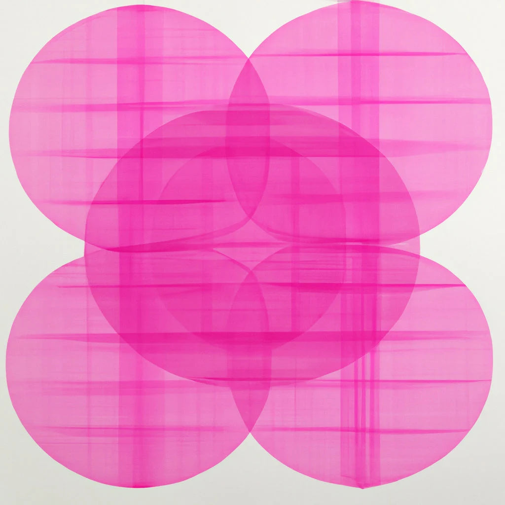 PINK GEOMETRIC PRINT | Color Gradient Print | Unique Decorative Gift | Square Art Print | Our Local Atelier