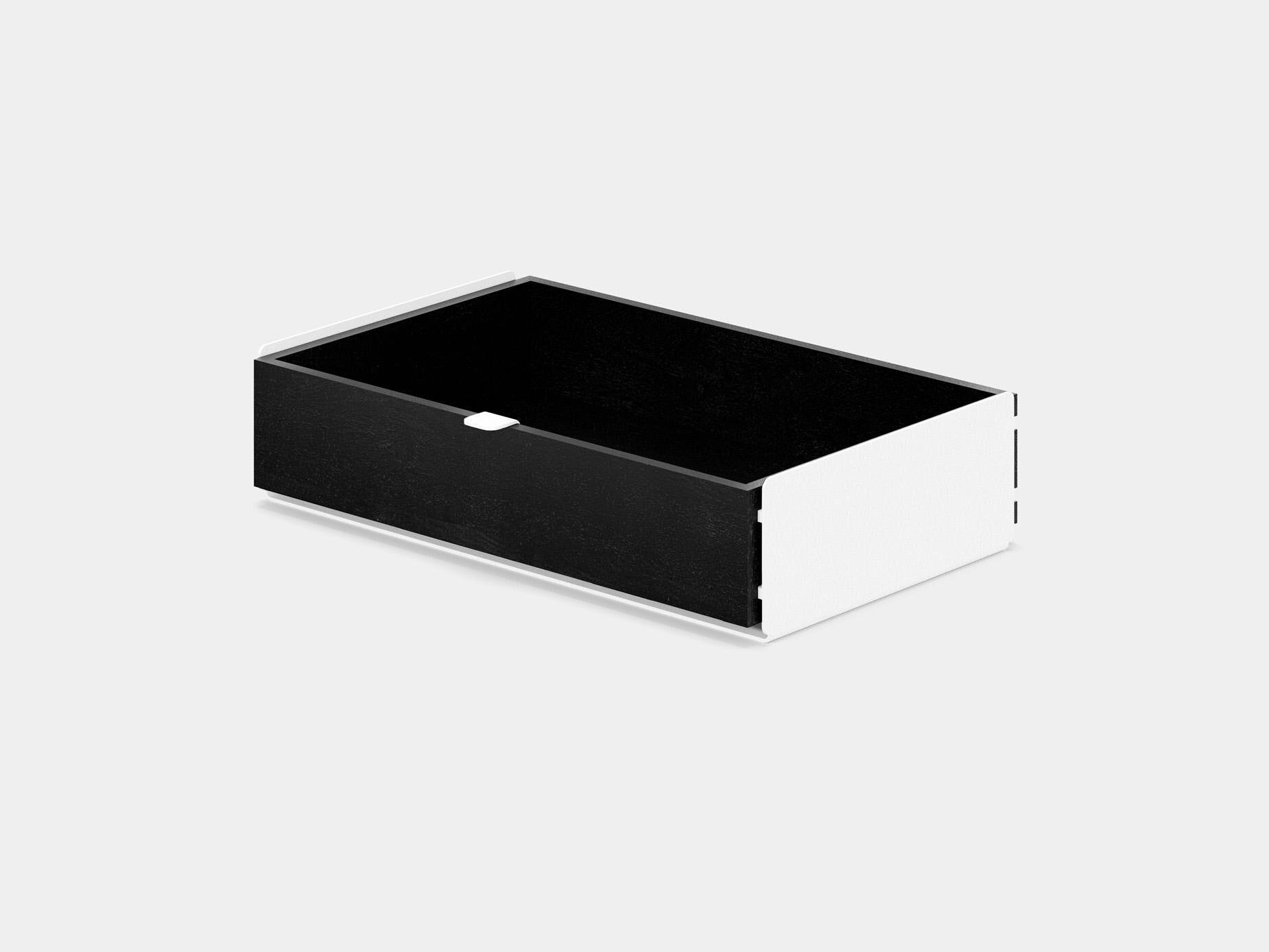 Large Modular Drawers - White Base - Wooden Desk Drawers for Desk Organization, Compatible with Desk Shelf, Wooden Desk Organizer