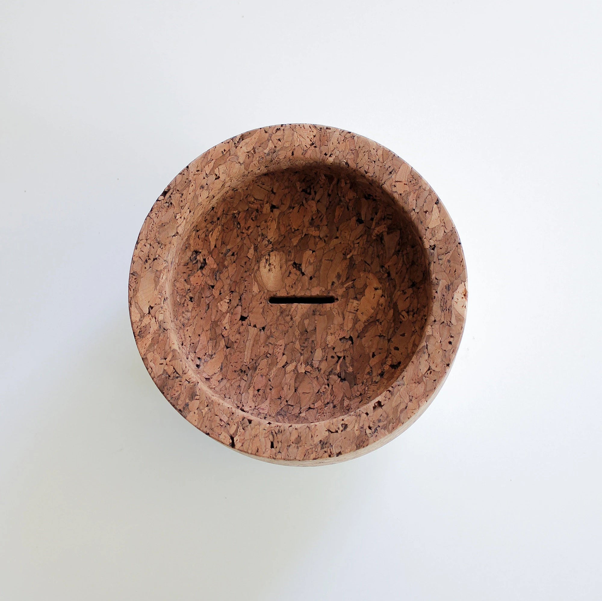 Piggy Bank, Pocket Emptier, Dark Cork and White Ceramic - TASCO