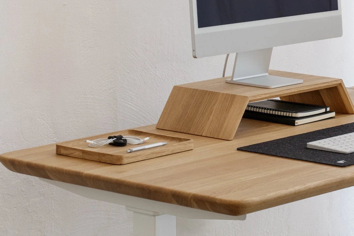 Catchall Tray Wooden Organizer, Valet Tray, Solid Wood Desk Storage and Home Office Organization