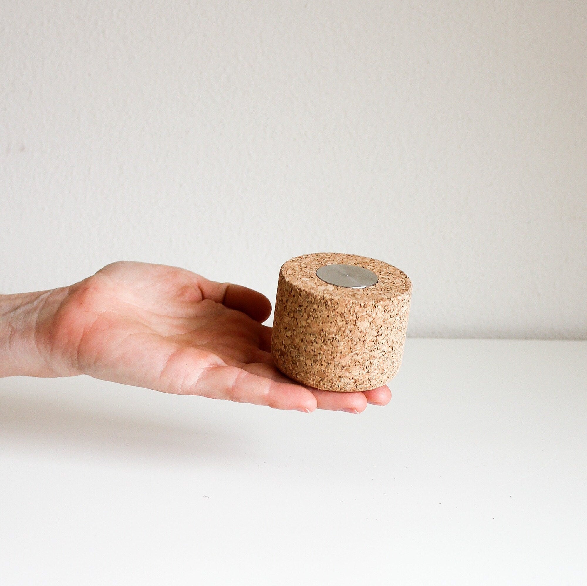 Paperweight, Steel and Cork Paperweight, Paperweight, Bookend - NUCLEO