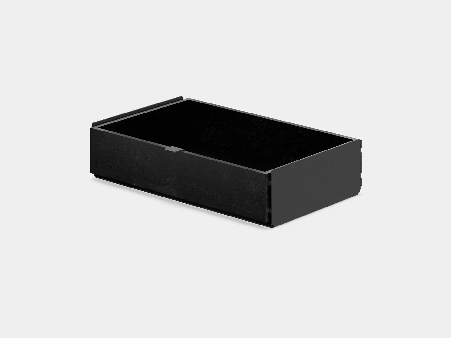 Large Modular Drawers - Black Base - Wooden Desk Drawers for Desk Organization, Compatible with Desk Shelf, Wooden Desk Organizer