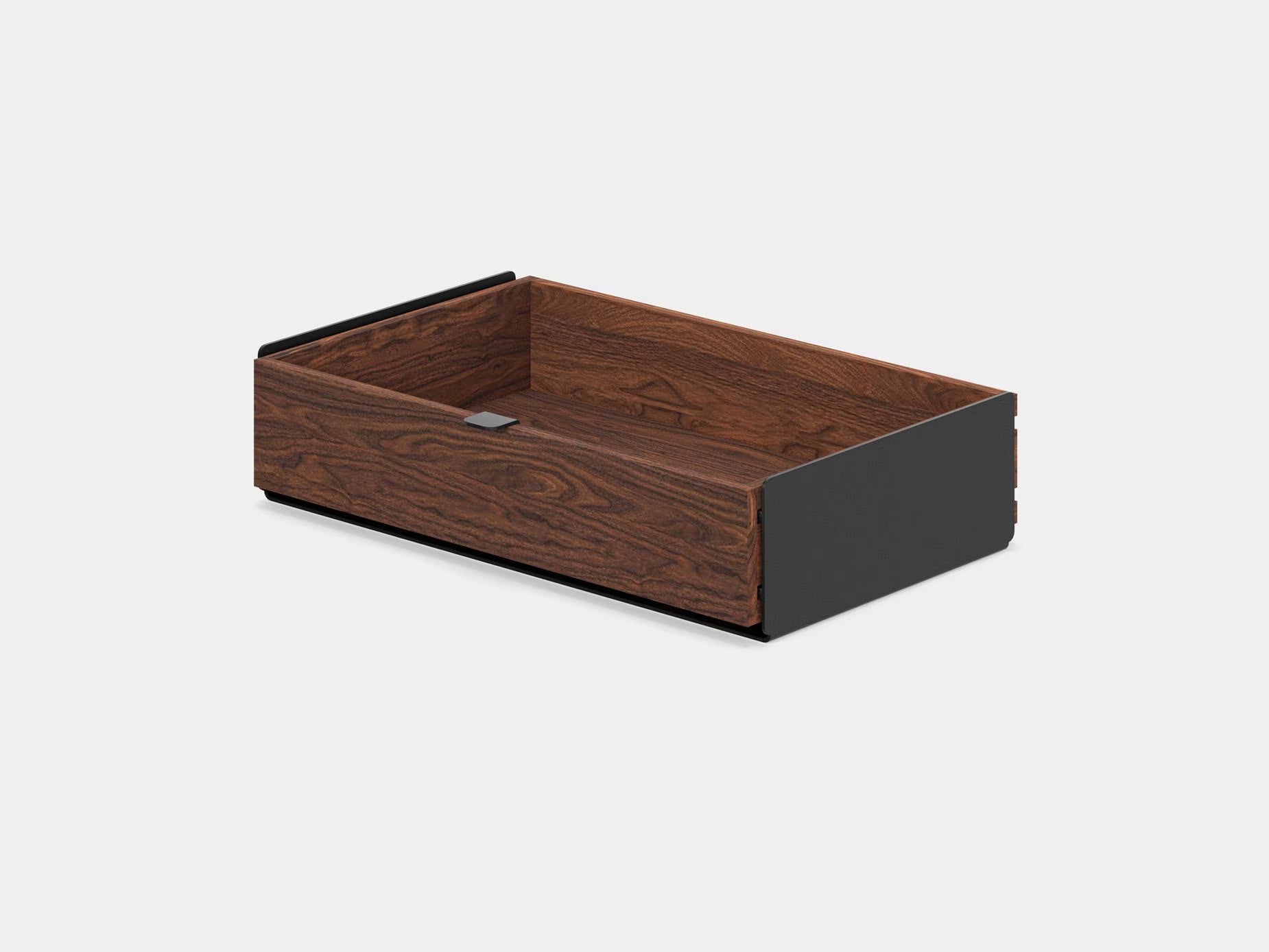 Large Modular Drawers - Black Base - Wooden Desk Drawers for Desk Organization, Compatible with Desk Shelf, Wooden Desk Organizer