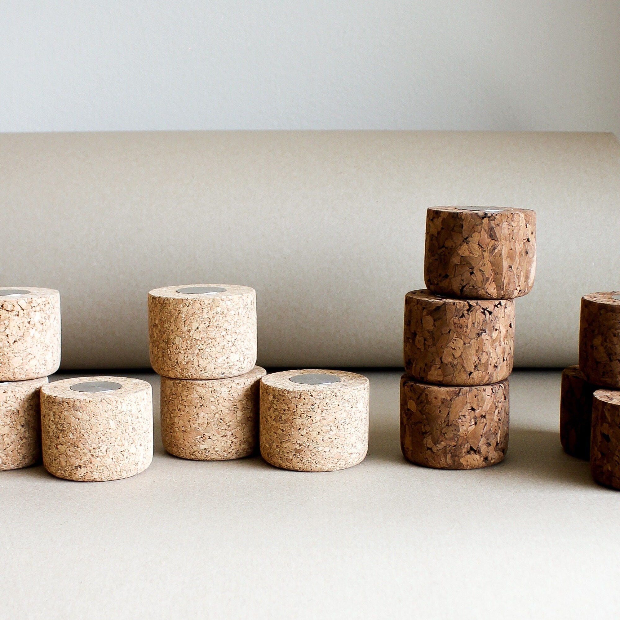 Paperweight, Steel and Cork Paperweight, Paperweight, Bookend - NUCLEO