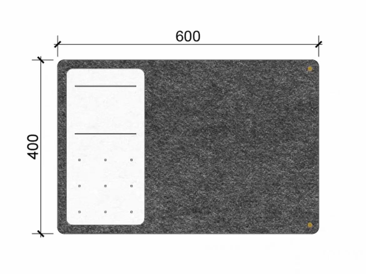 Bulletin Felt Board, Message Board, Black and White, Office Pin Boards, Notice Wall Organization
