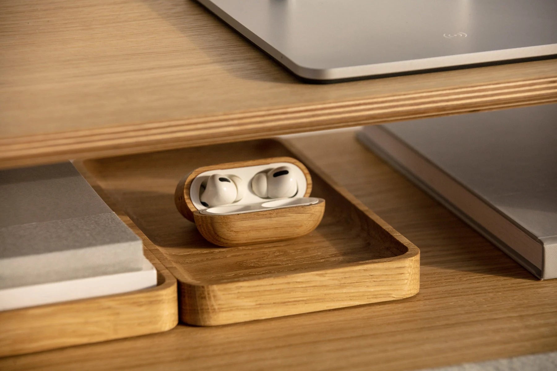 Catchall Tray Wooden Organizer, Valet Tray, Solid Wood Desk Storage and Home Office Organization