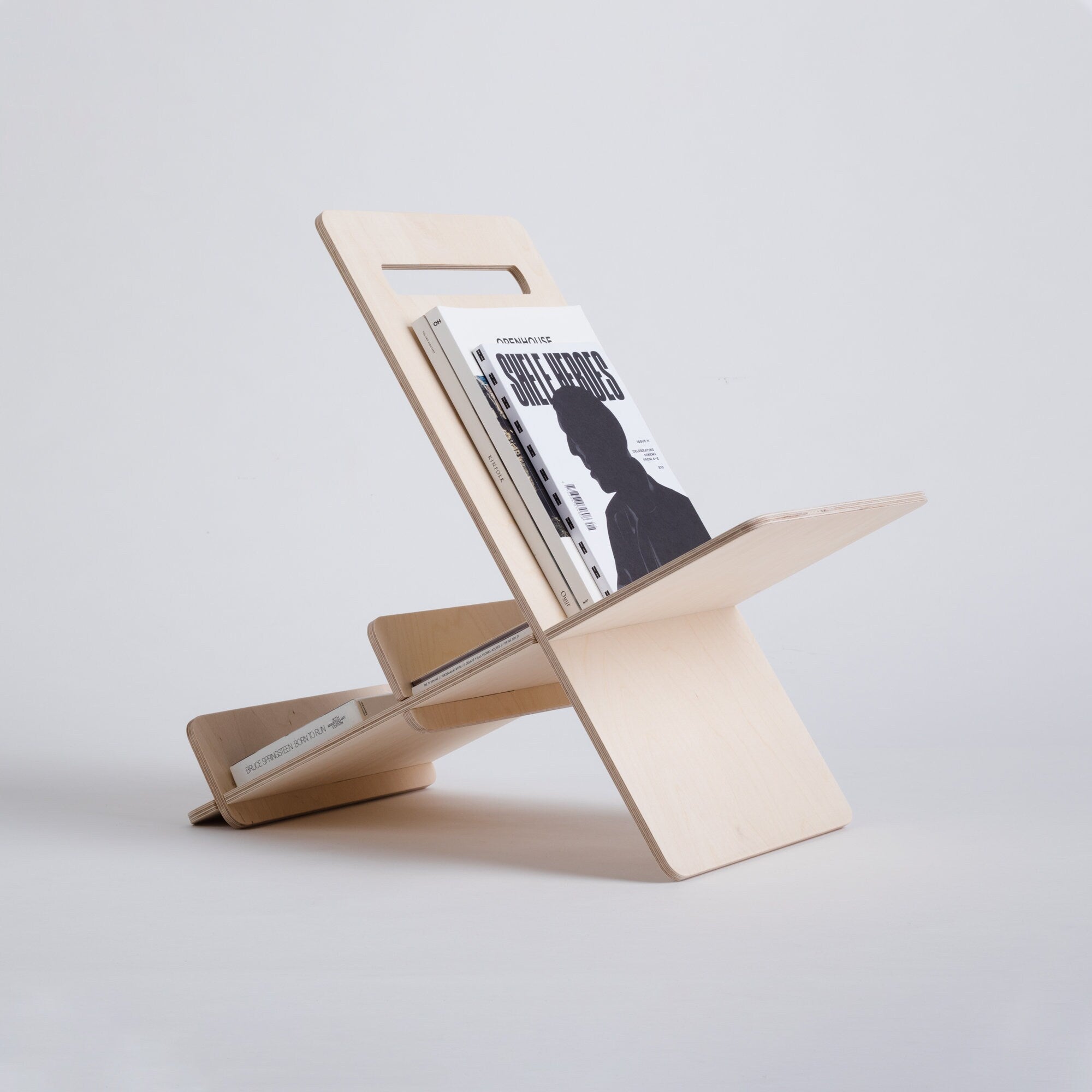Detachable Magazine Rack with Handle to Carry and Hold Open Books, Perfect for Organizing Your Reading and Entertainment. DEBOOK