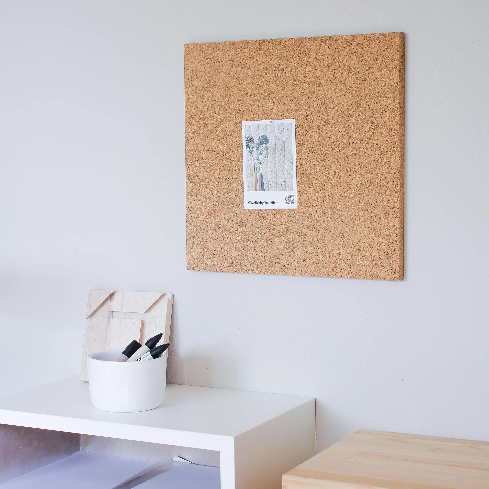 Cork Notice Board, Pin Board, Cork Notice Board, Wall Decoration - PICTURE M 40X40