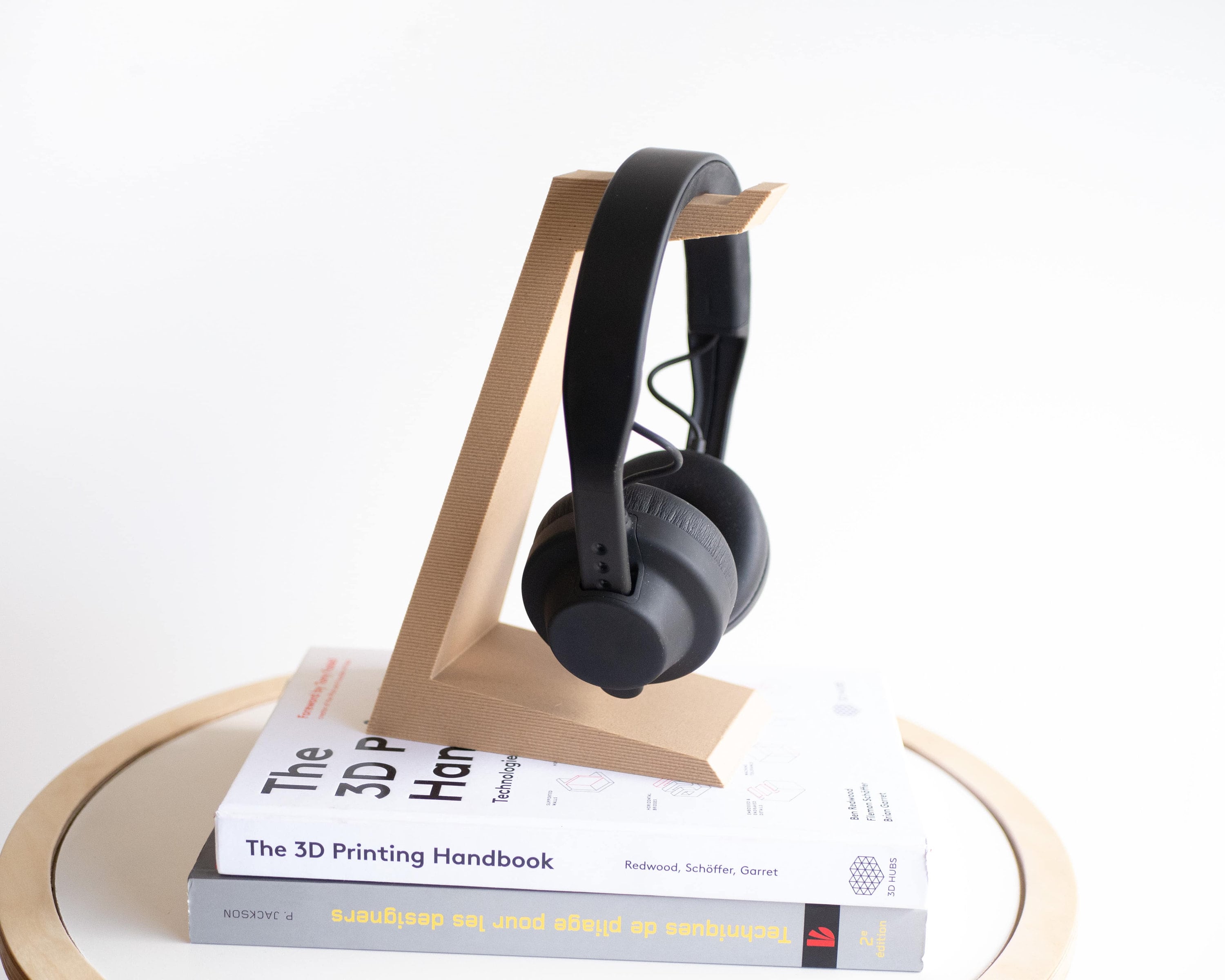 Headphone Holder Printed in Wood / Desk Organizer / Original Gift for Him or Her
