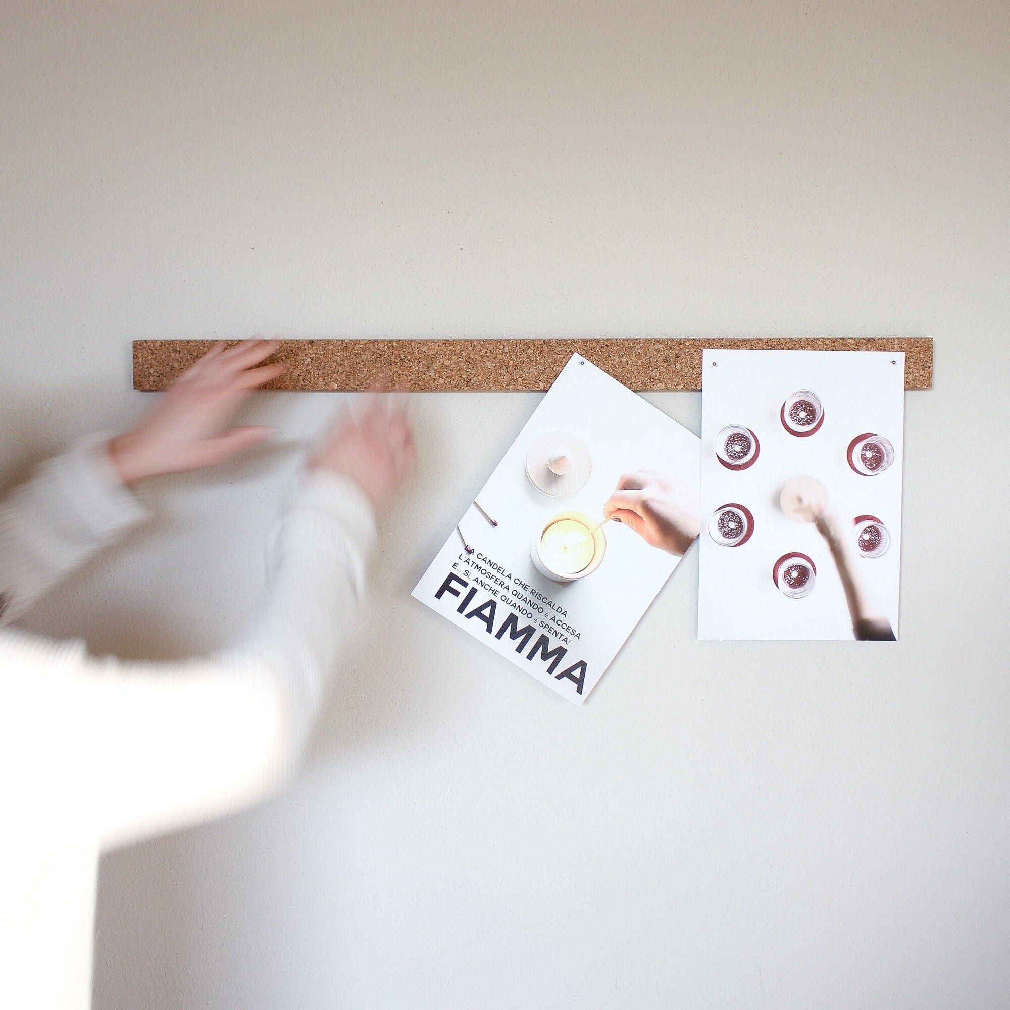 Cork Notice Board, Pin Board, Cork Notice Board, Wall Decoration - RIGO