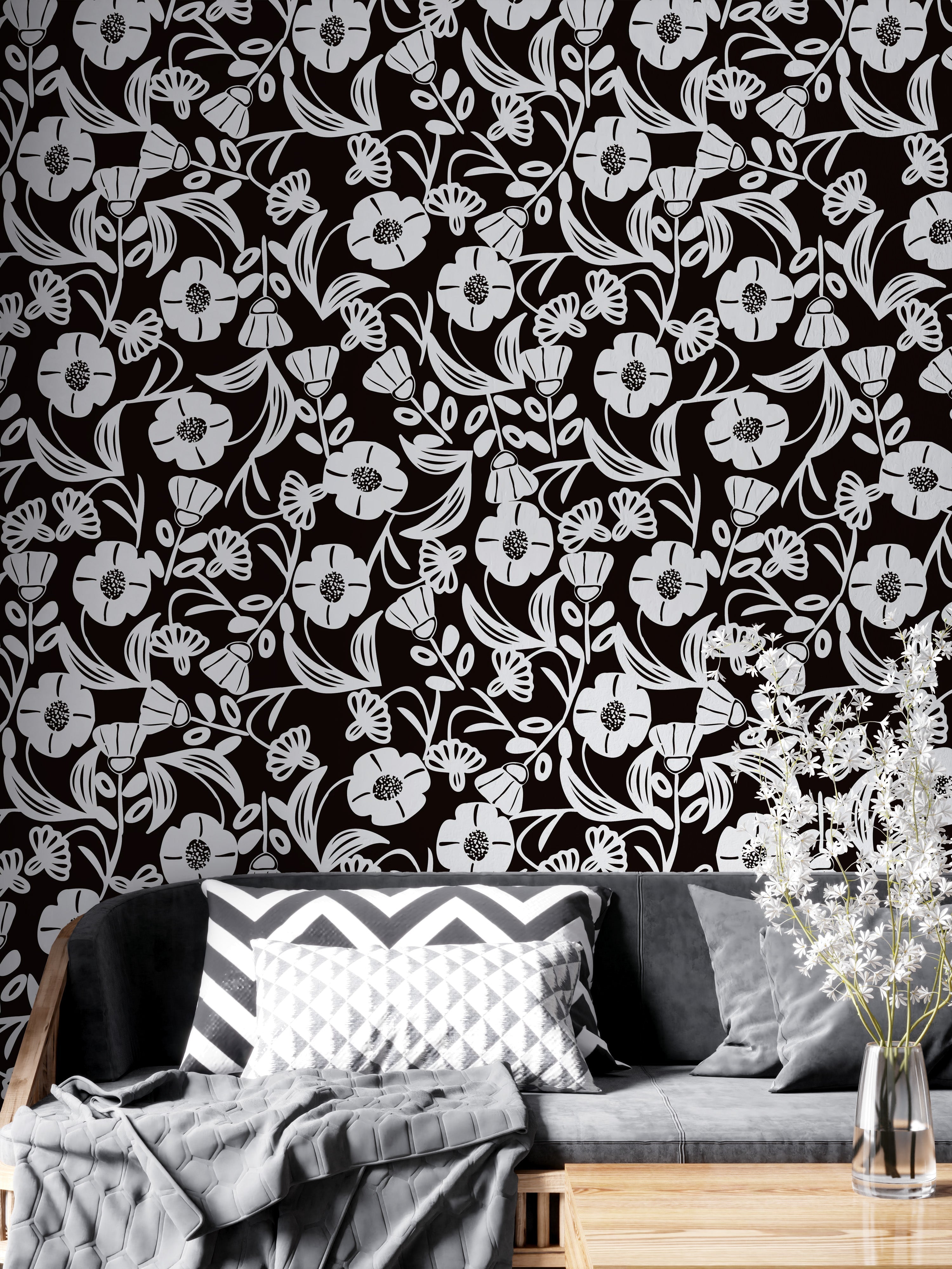 5 Black and White Wallpaper Ideas That Prove Contrast Is King