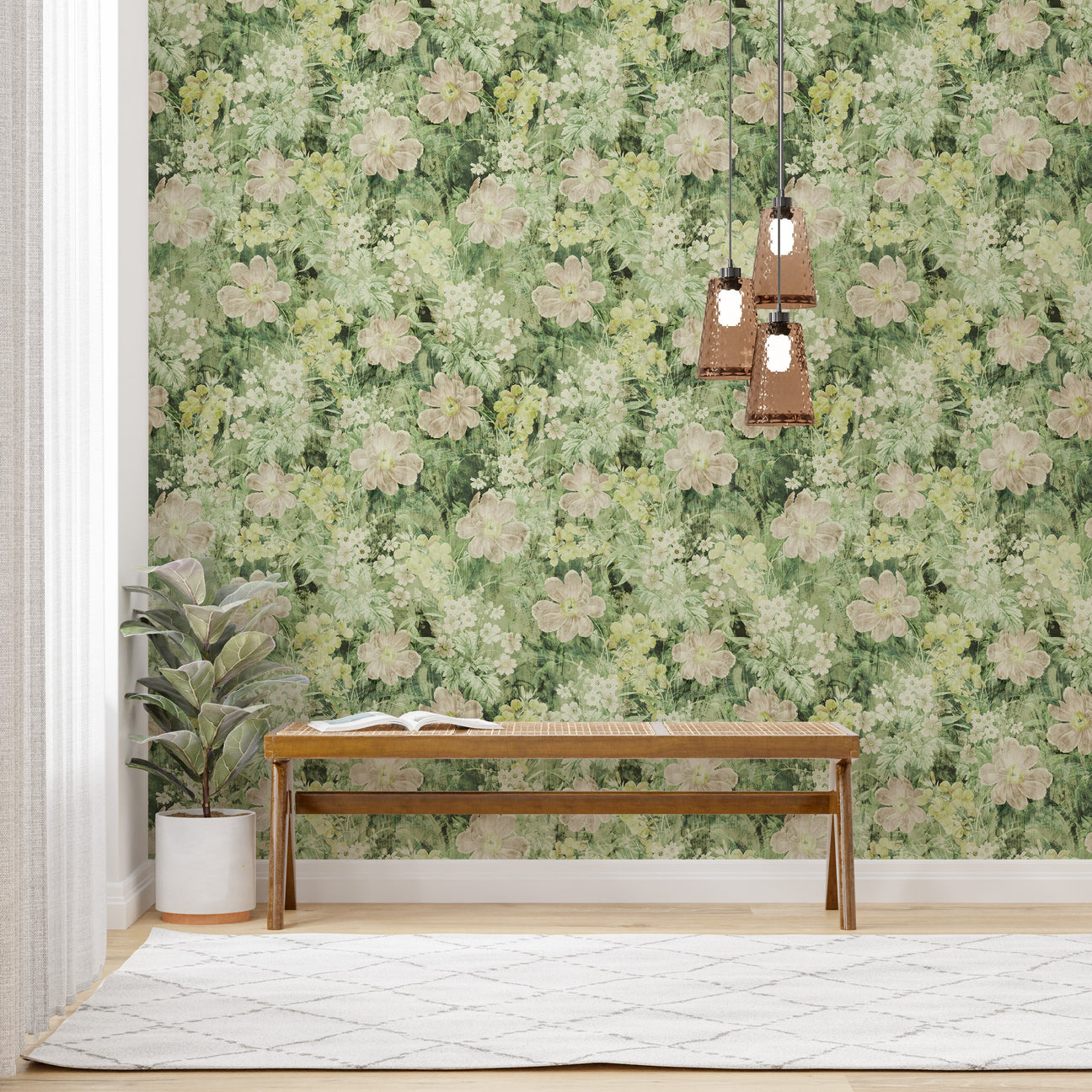5 Green Wallpaper Ideas to Create a Restorative Sanctuary