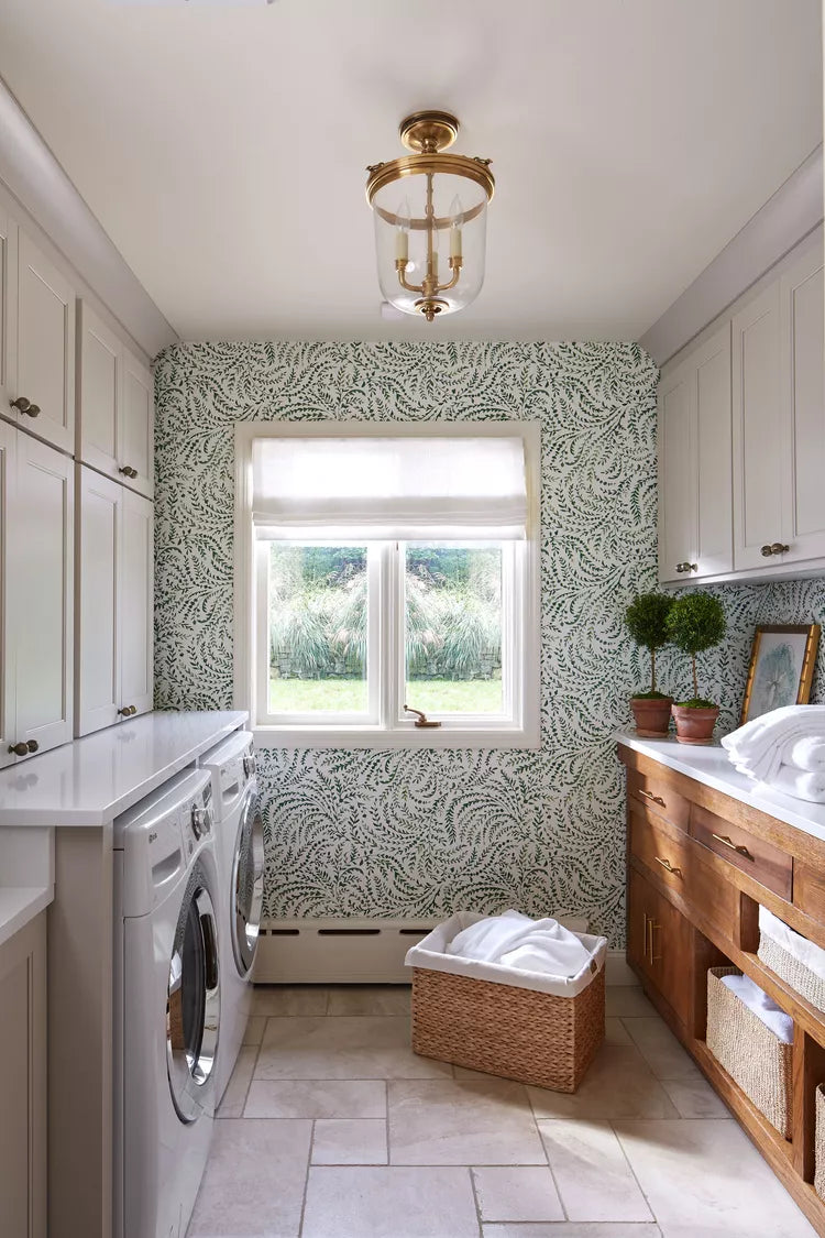 5 Laundry Room Wallpaper Ideas That Make Chores Feel Like a Breeze