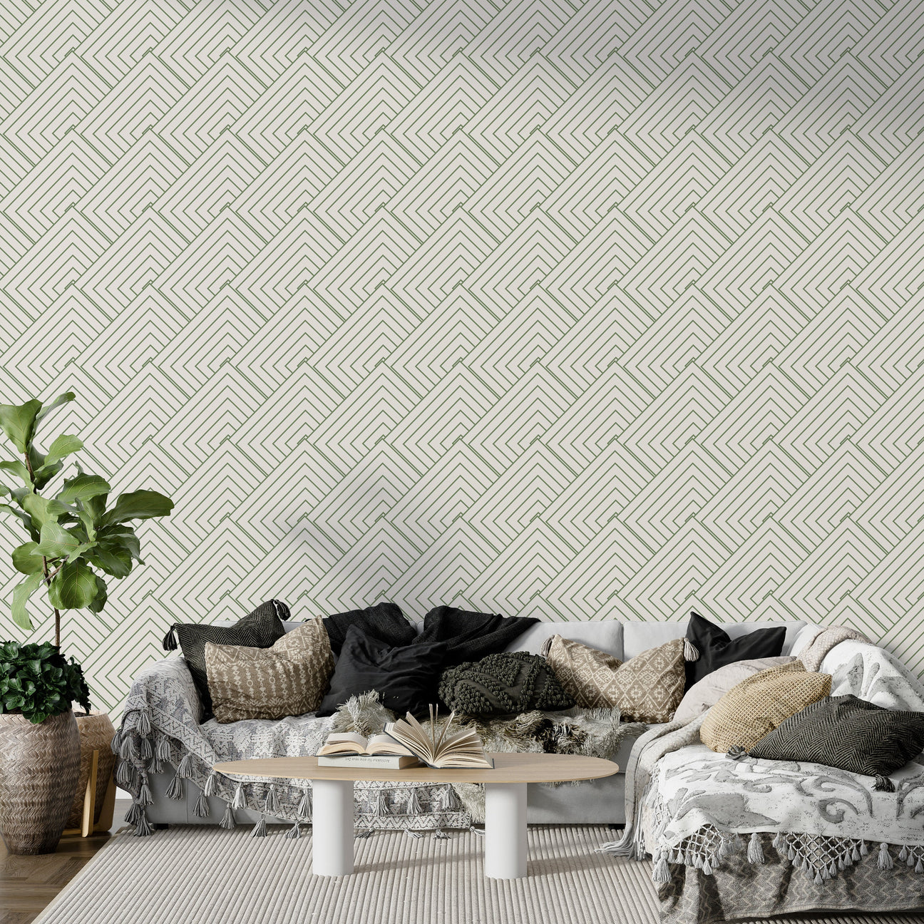 5 Geometric Wallpaper Ideas to Bring Order and Elegance to Your Home