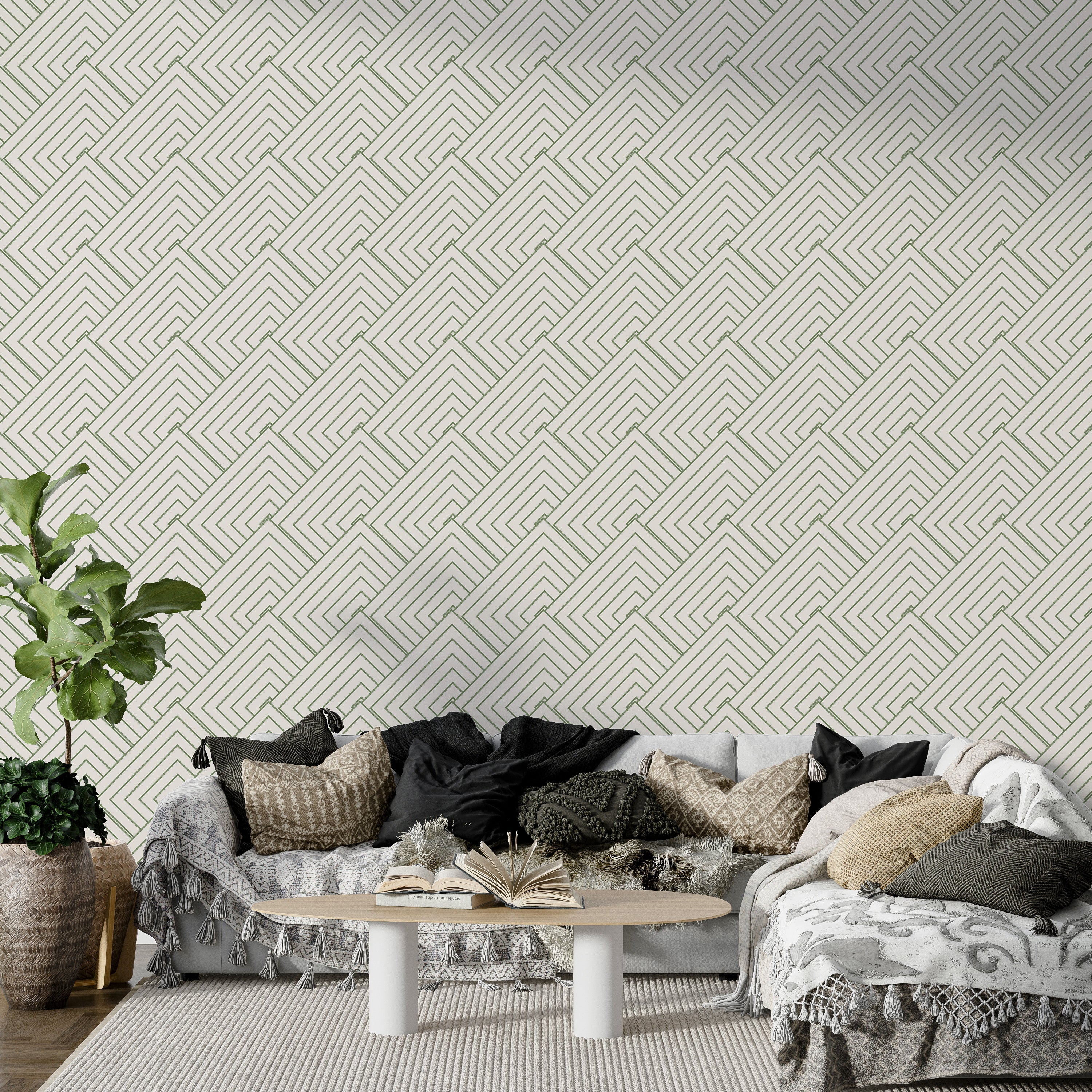 5 Geometric Wallpaper Ideas to Bring Order and Elegance to Your Home