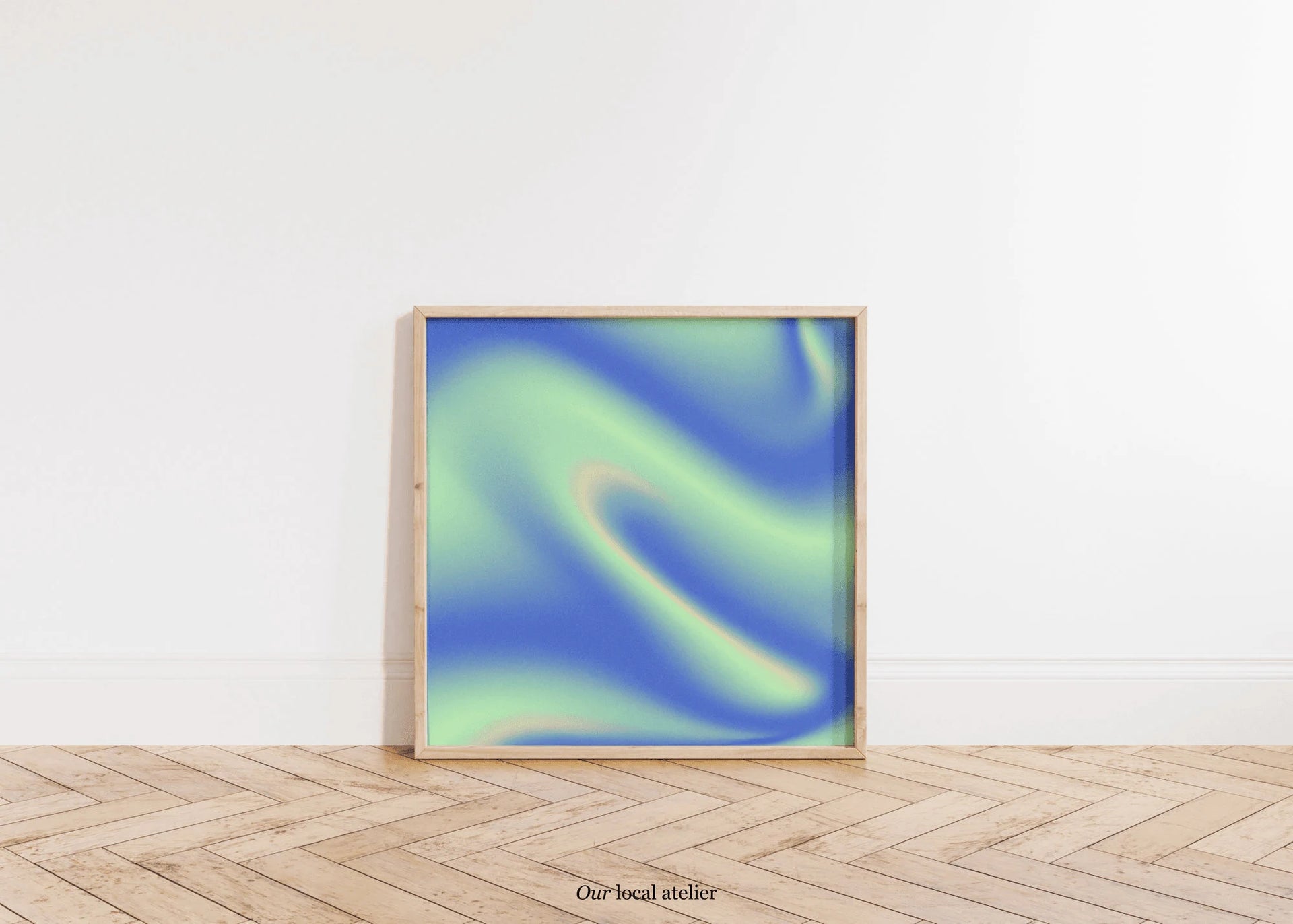NORTHERN LIGHTS PRINT | Color Gradient Print | Unique Decorative Gift | Square Art Print | Our Local Atelier