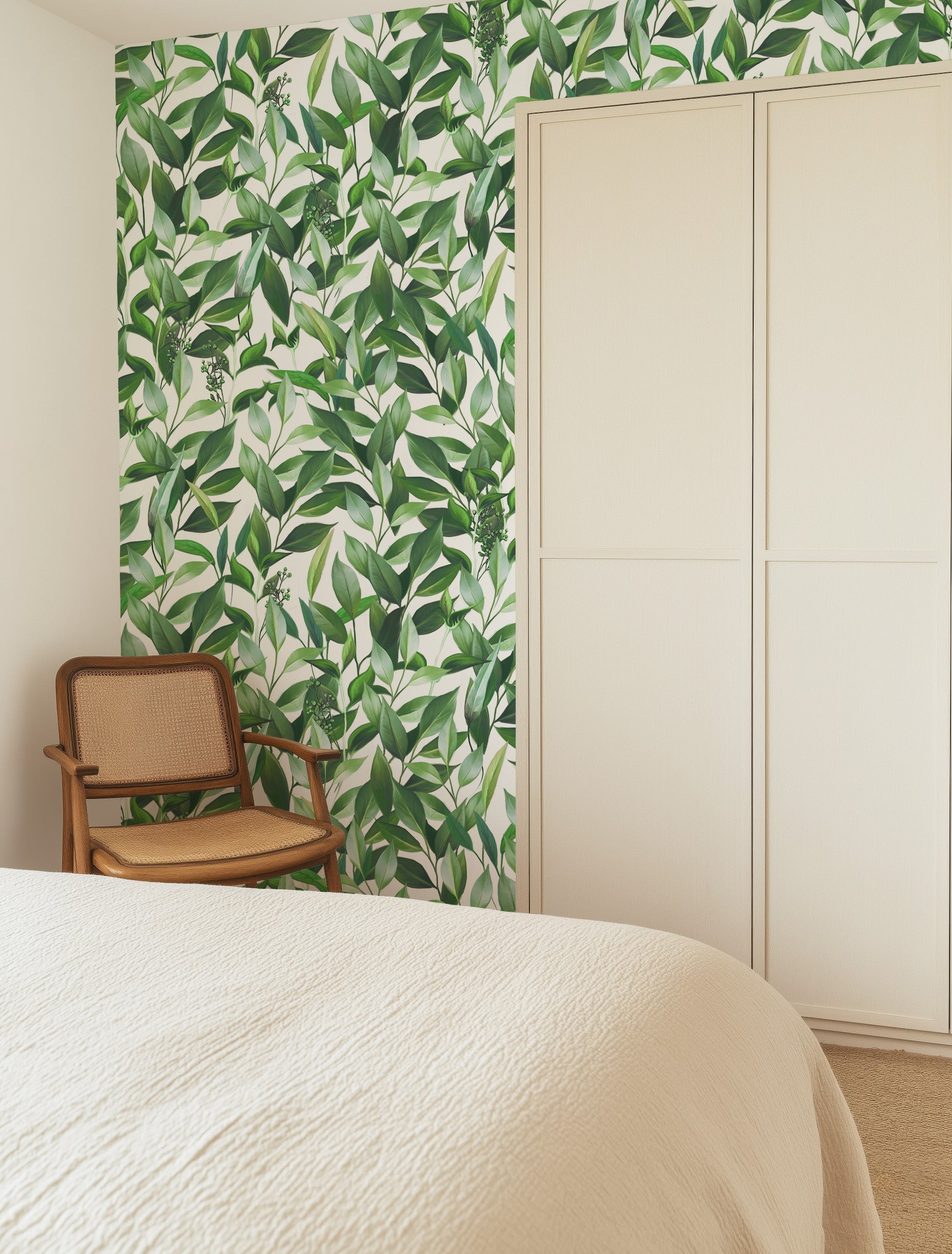 Wall of Green Leaves