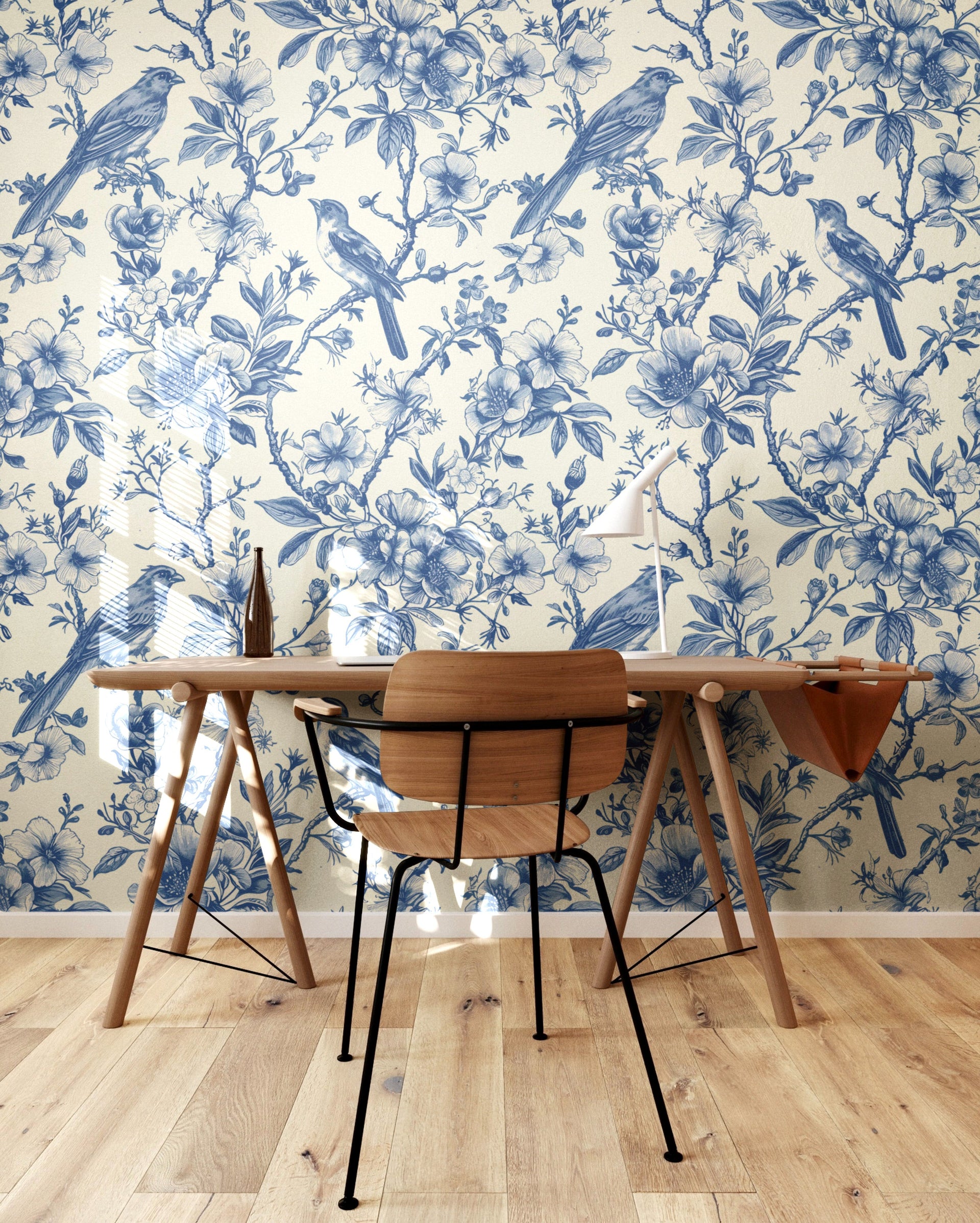 Blue Birds Toile de jouy