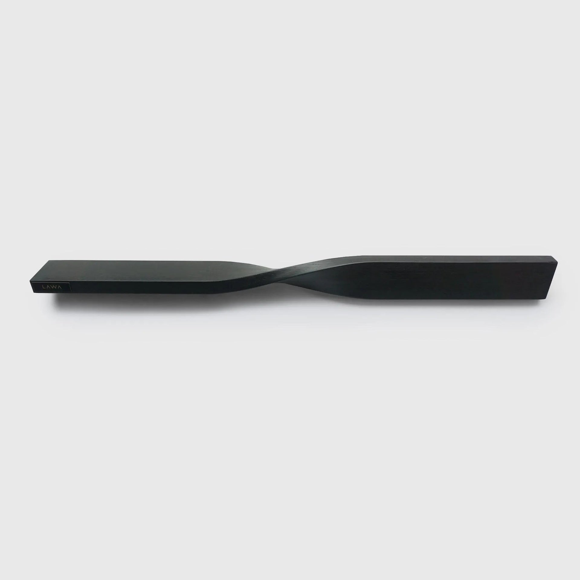 Twist Shelf Black Oak • Minimalist Wooden Shelf • Magnetic Knife Rack • Solid Oak • Modern Home • Office Decor