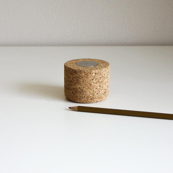 Paperweight, Steel and Cork Paperweight, Paperweight, Bookend - NUCLEO