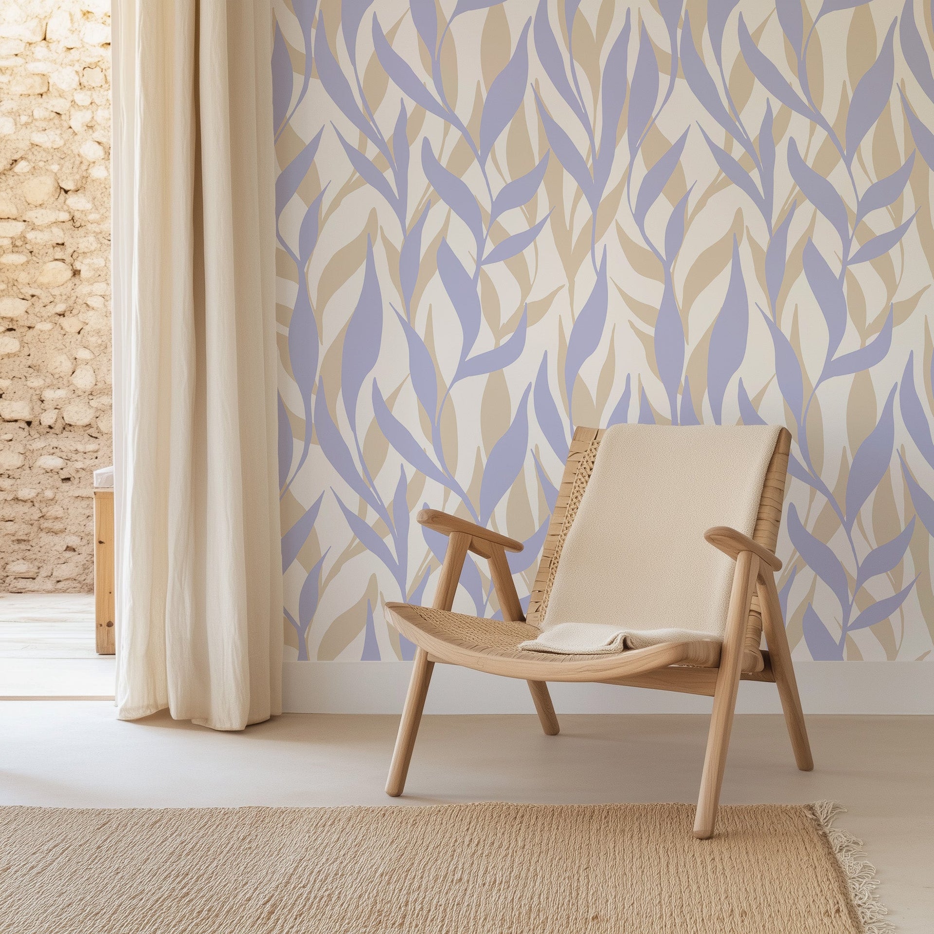 Subtle Vertical Leaves