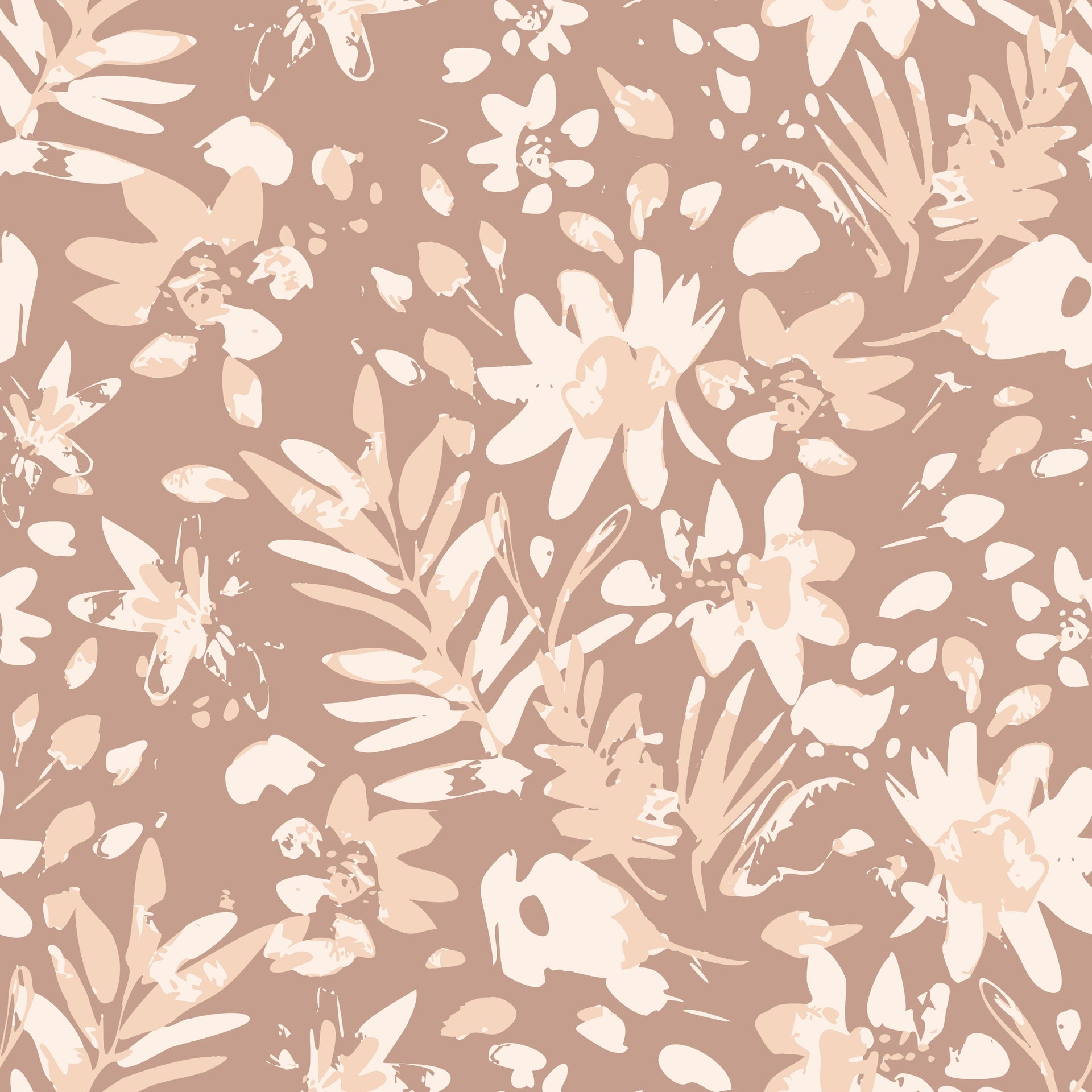 Abstract Terracota Flowers