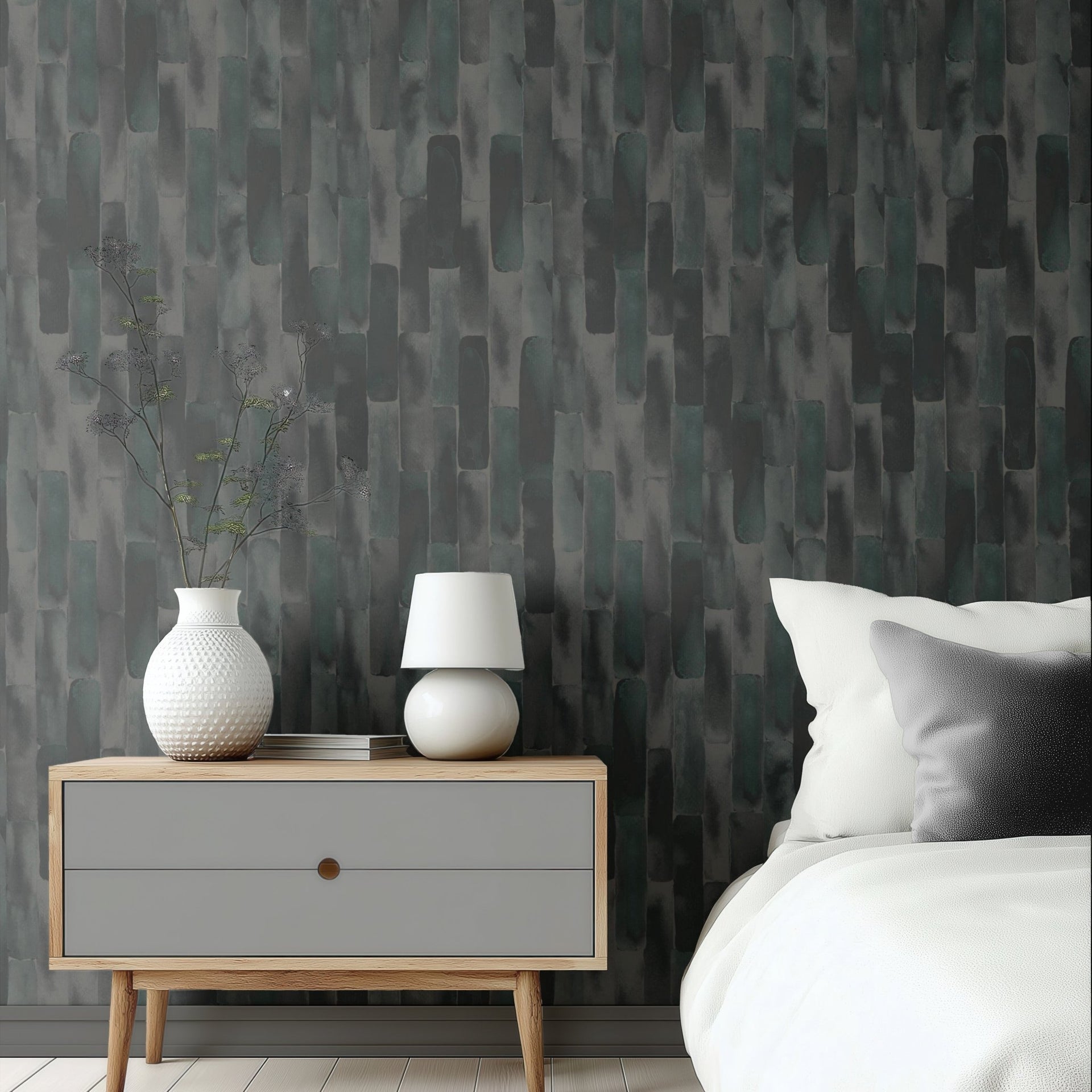 Abstract Watercolor Stripes - Tomono