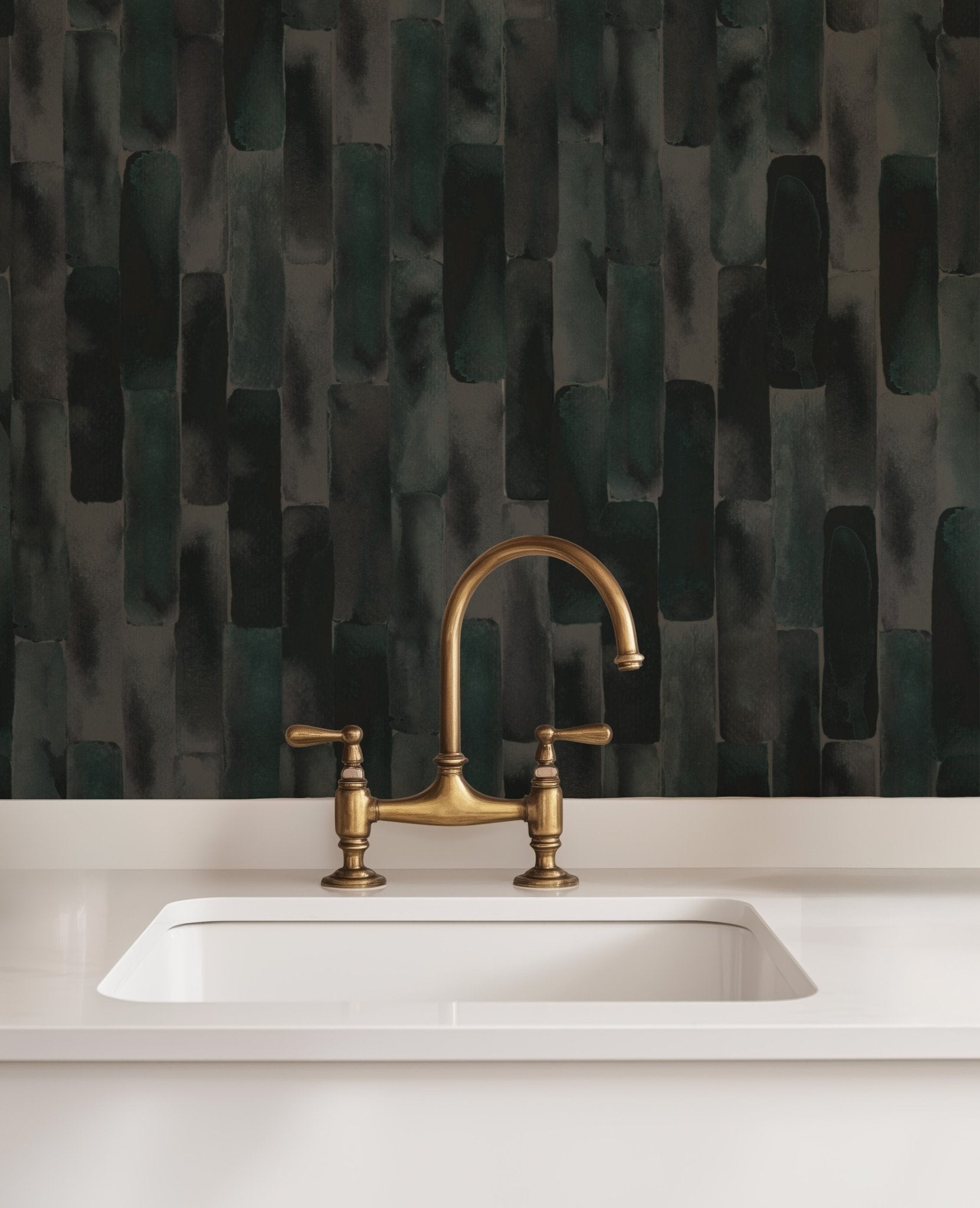 Abstract Watercolor Stripes - Tomono