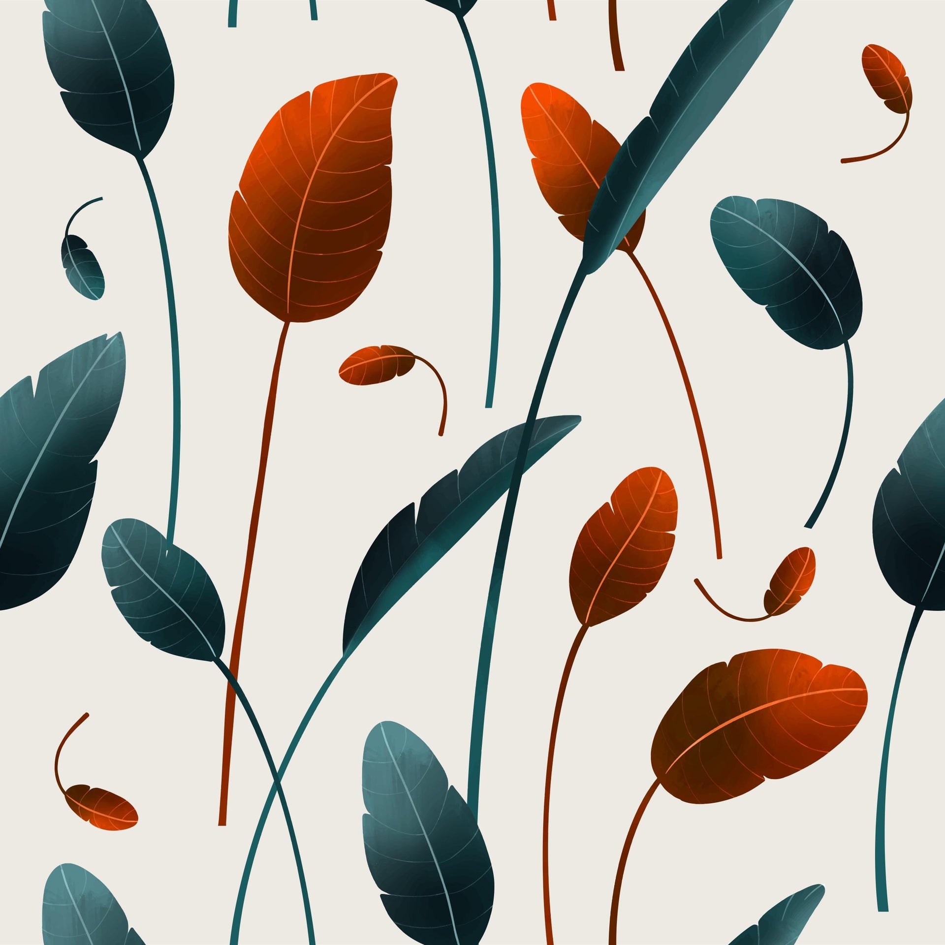 Autumn Tropical Leaves