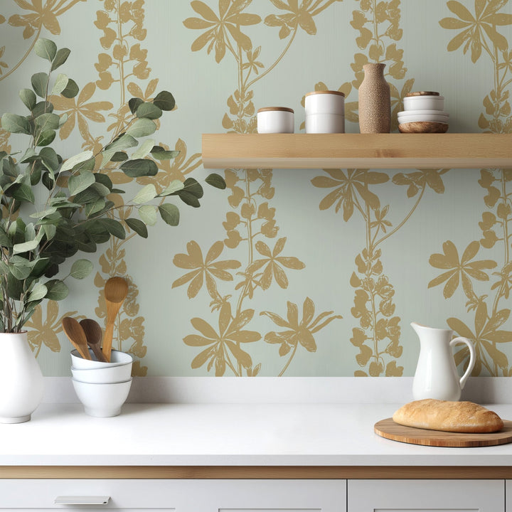 Beige Floral Shadows - Tomono