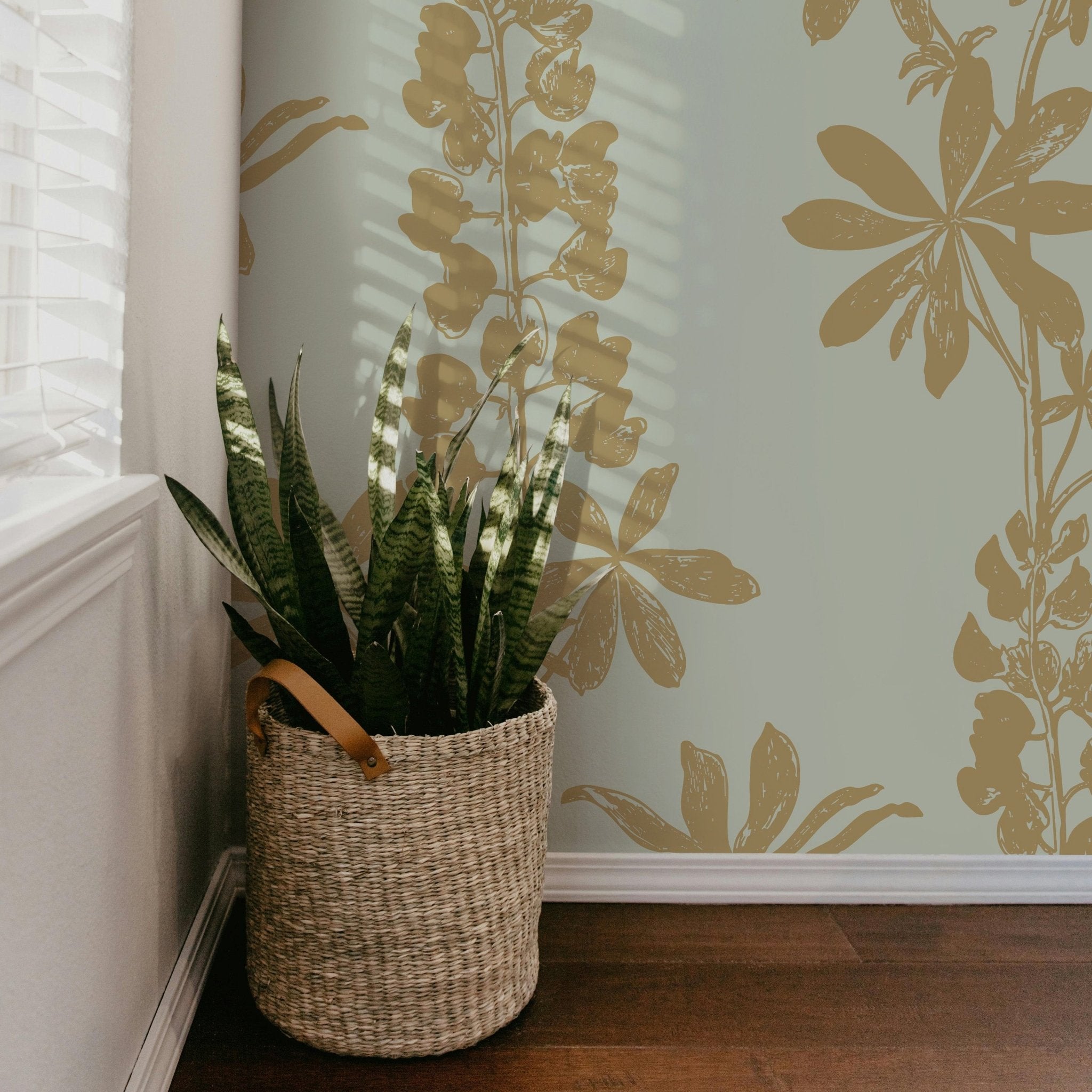 Beige Floral Shadows - Tomono