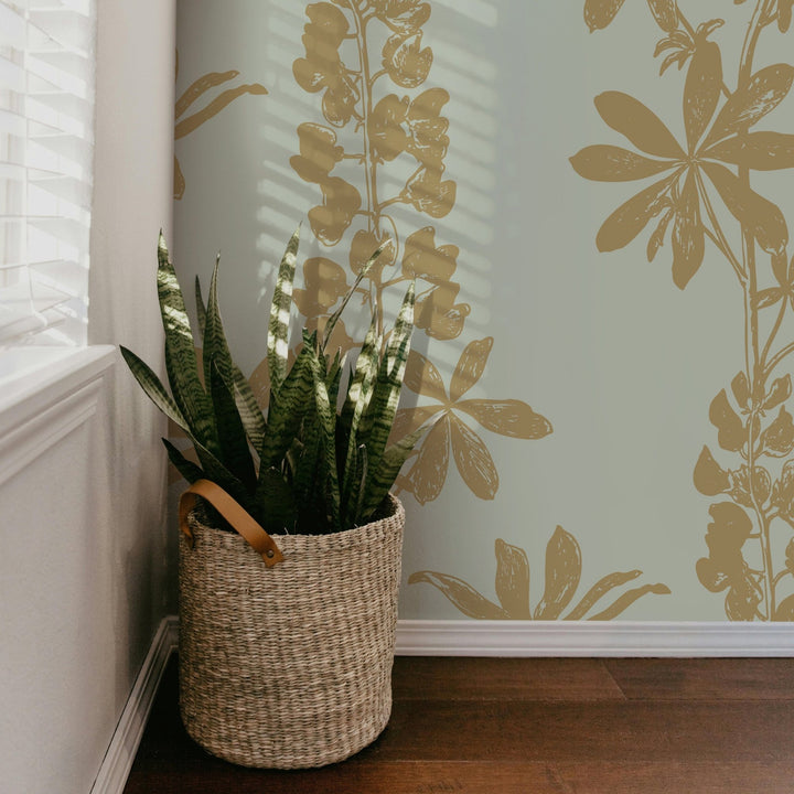 Beige Floral Shadows - Tomono