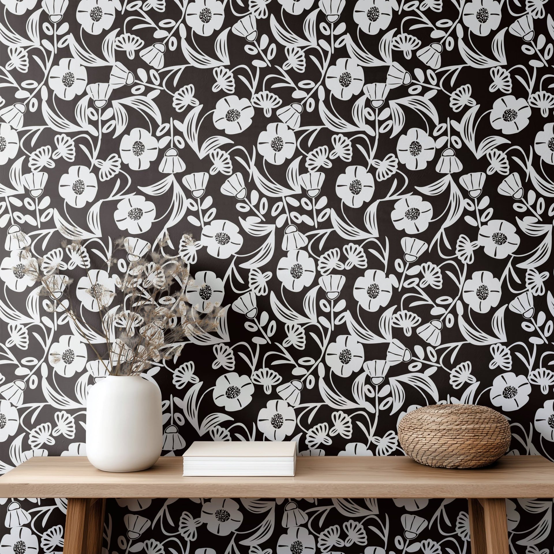 Black Flower Puzzle - Tomono