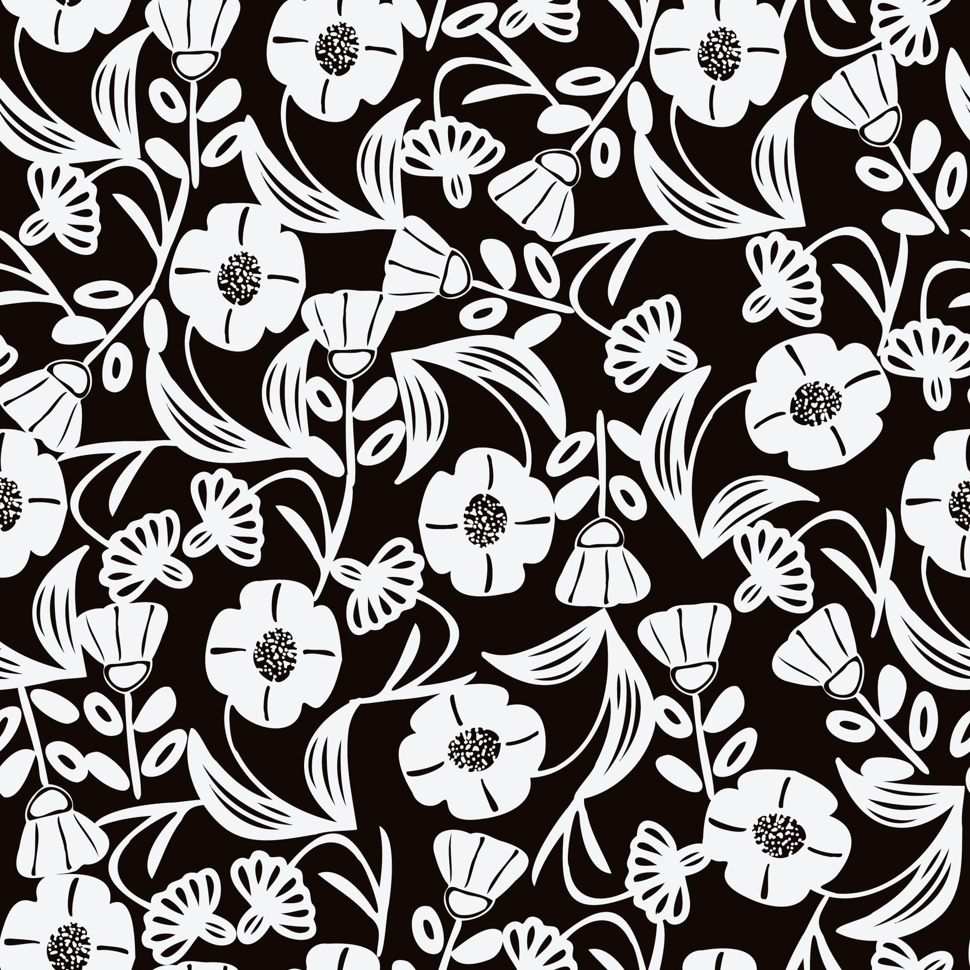 Black Flower Puzzle - Tomono