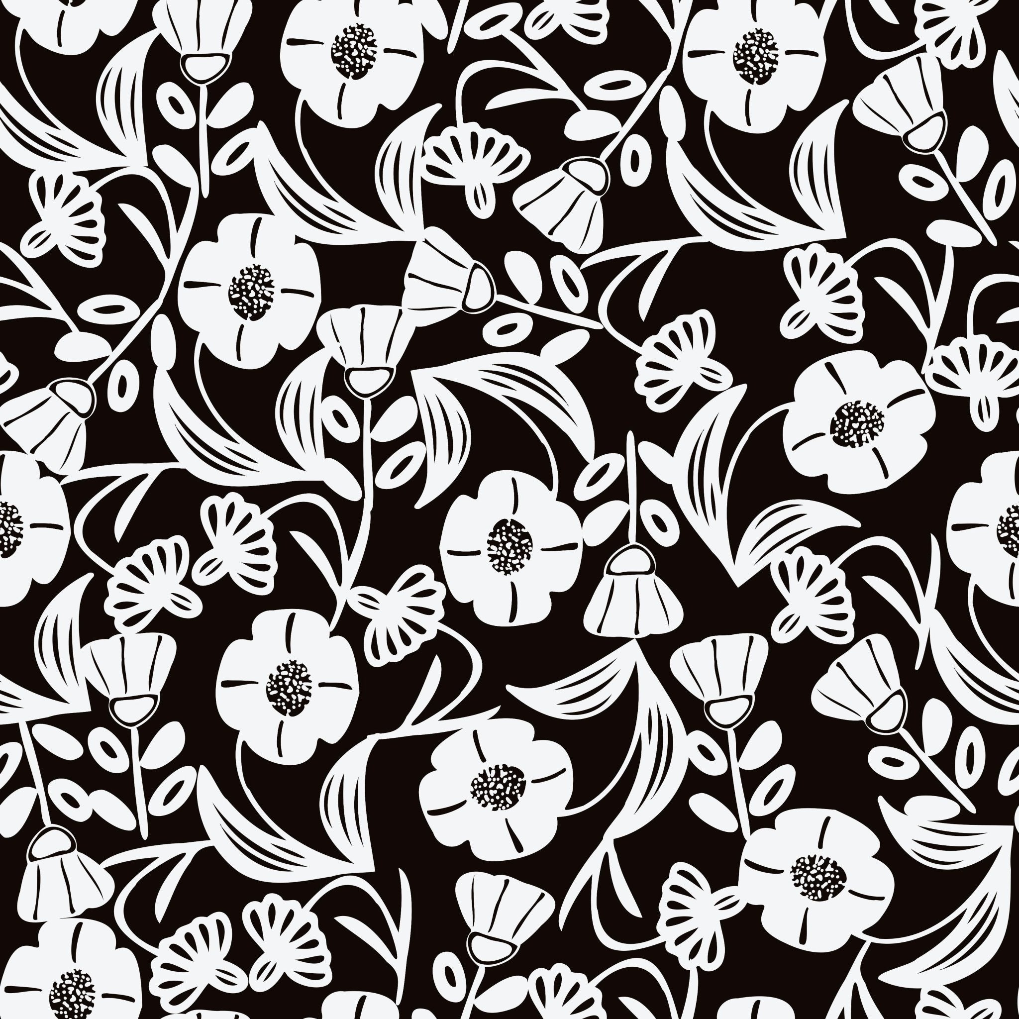 Black Flower Puzzle - Tomono