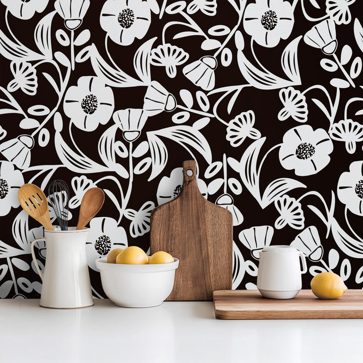 Black Flower Puzzle - Tomono