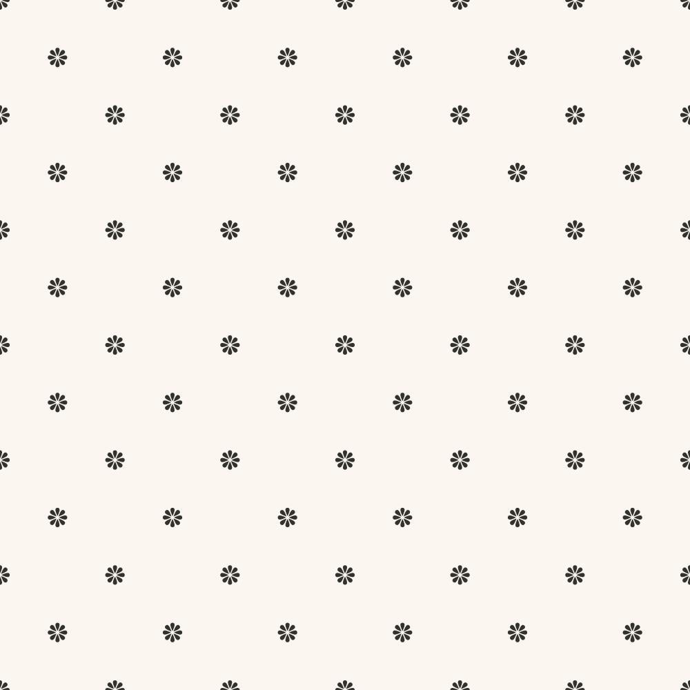 Black and White Floral - Tomono