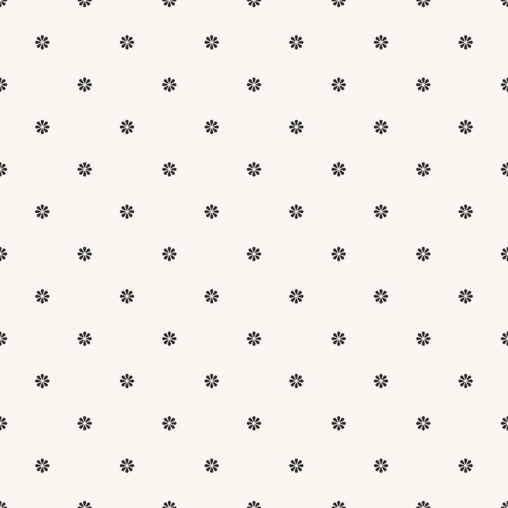 Black and White Floral - Tomono