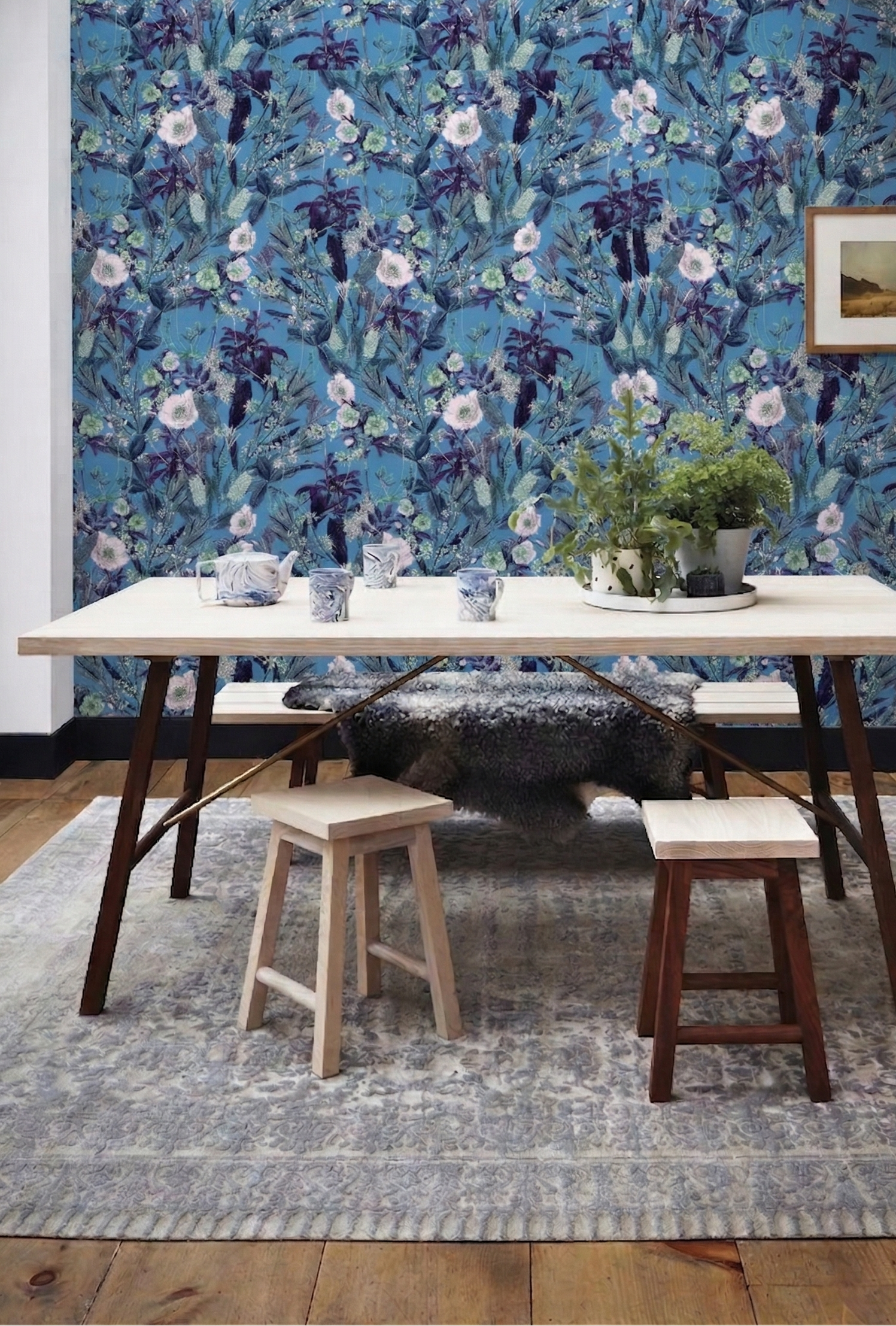 Blue Floral Nights