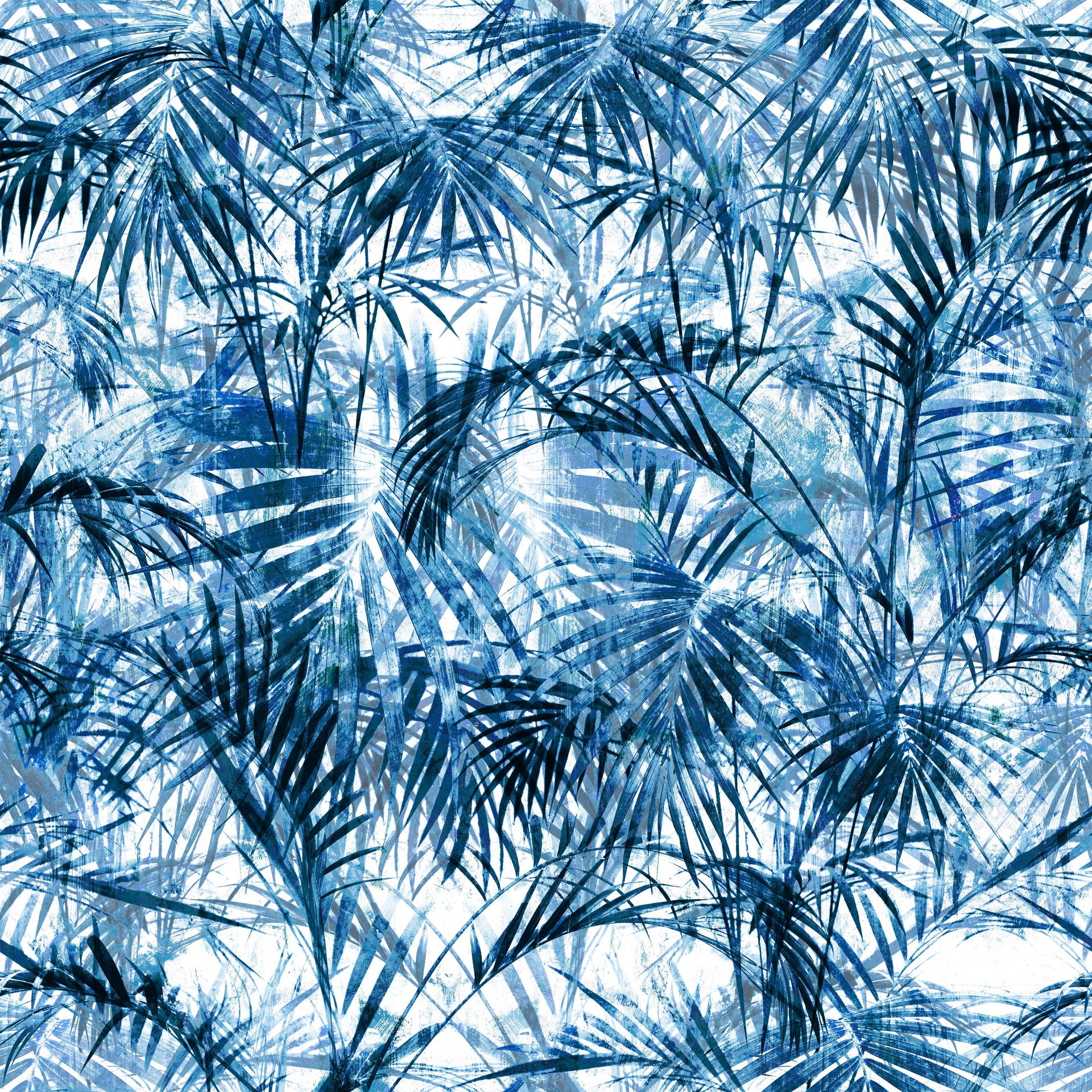 Blue Palm Leaves