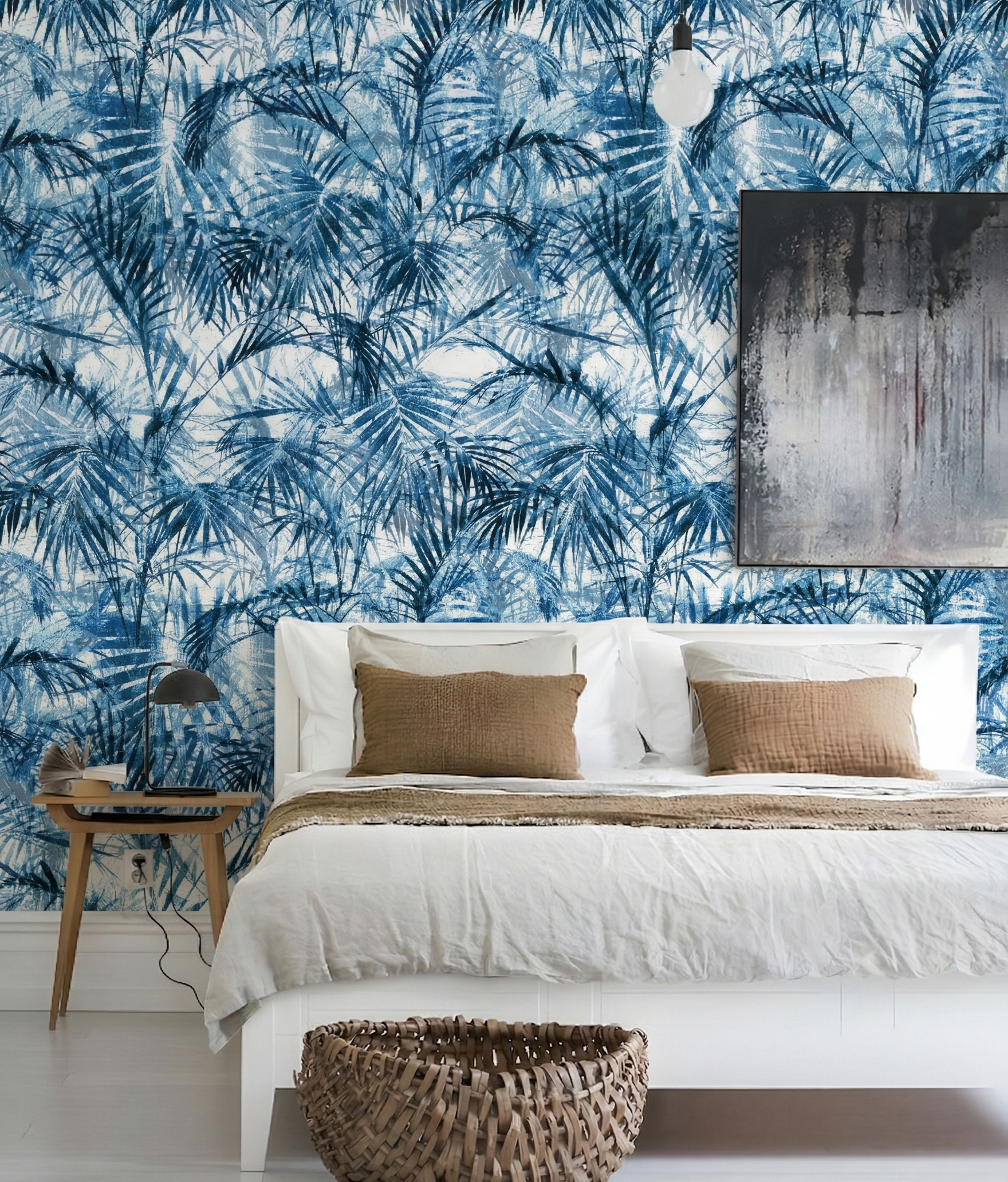 Blue Palm Leaves