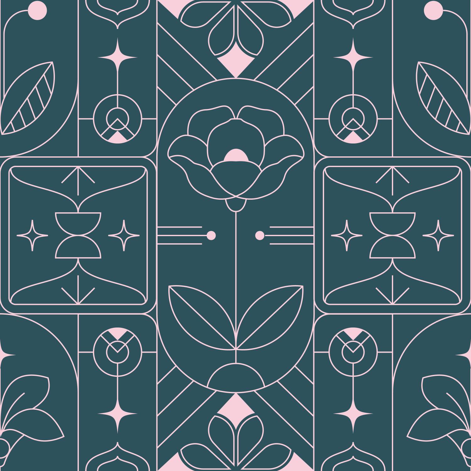 Blue Pink Deco
