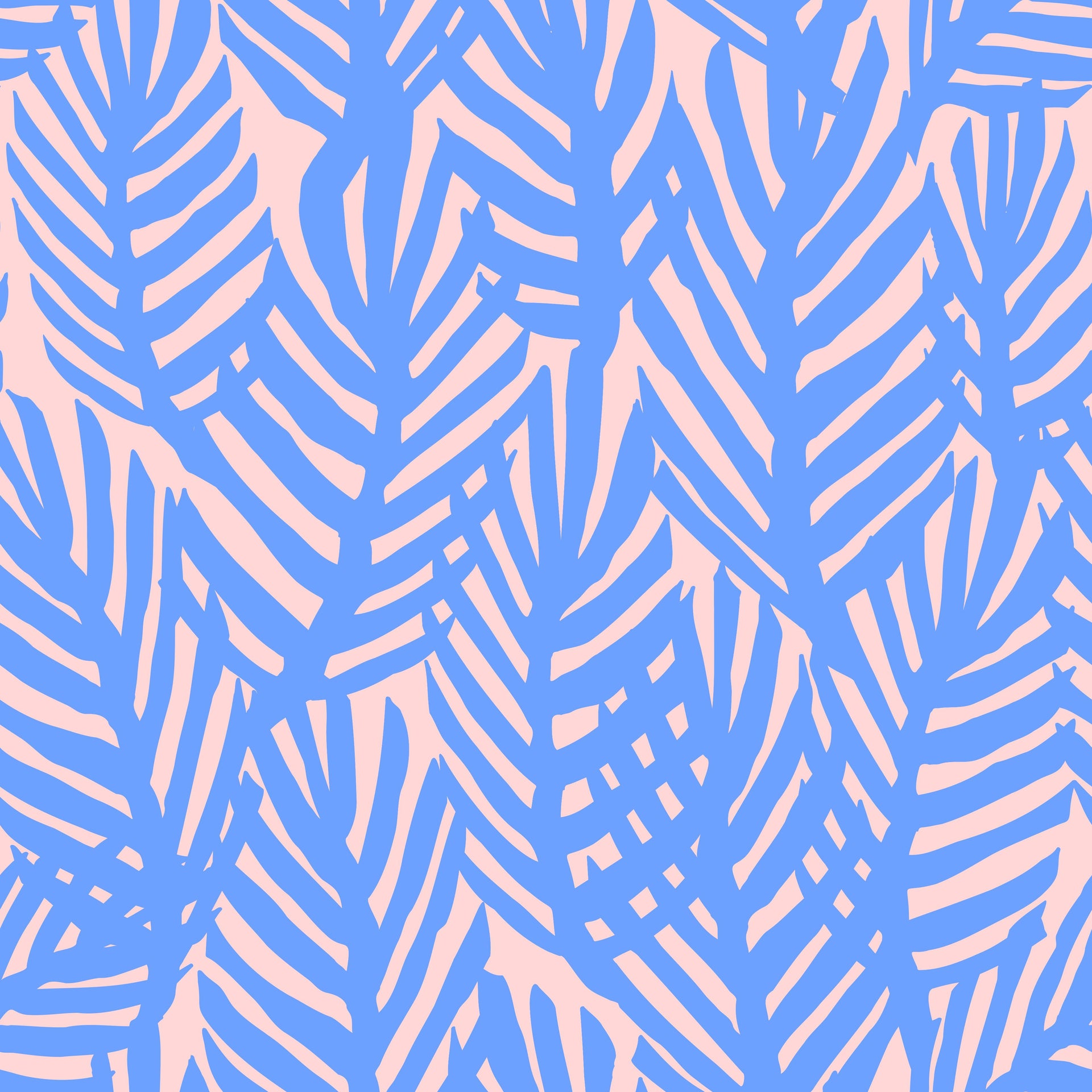 Blue Tropical Leaves