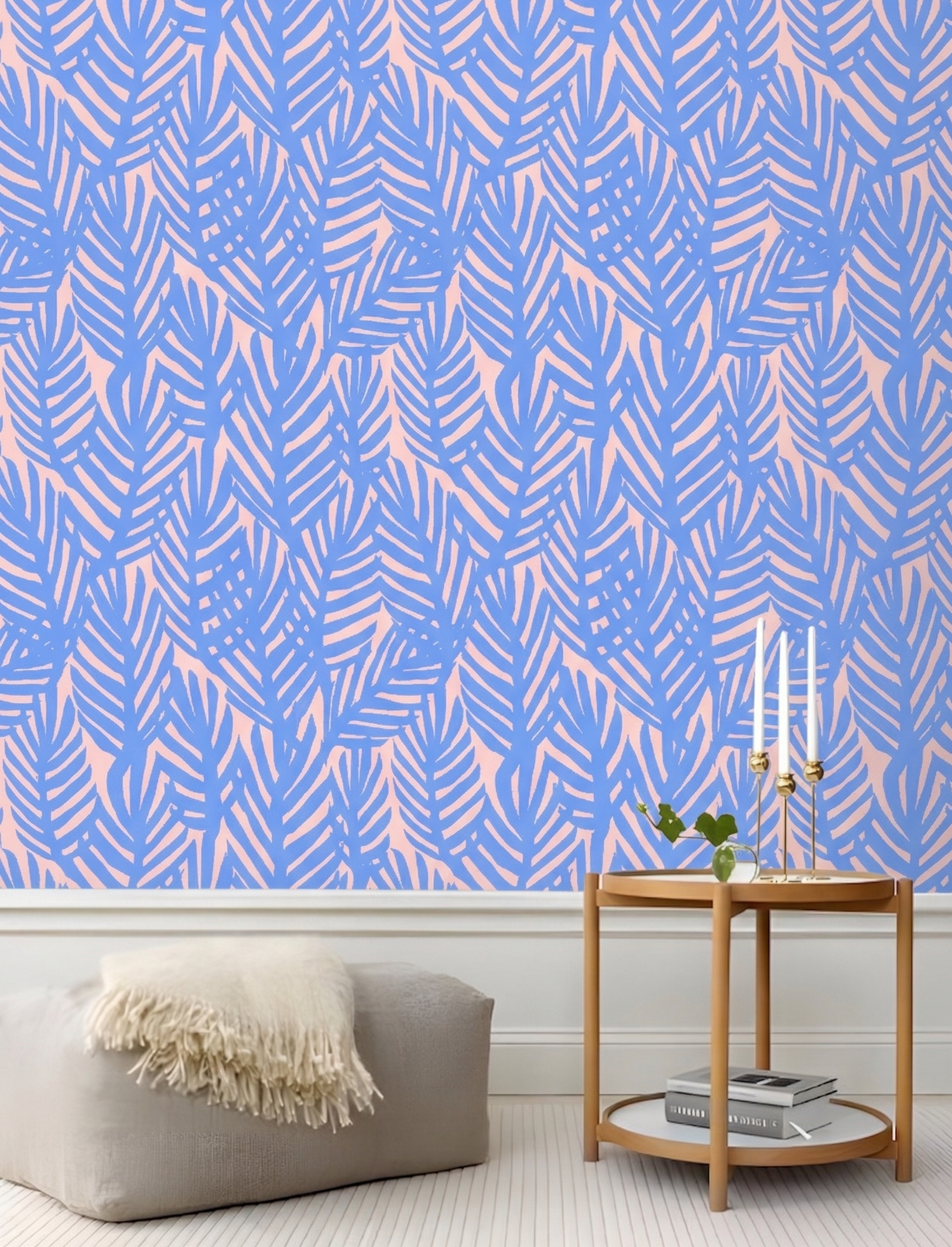 Blue Tropical Leaves