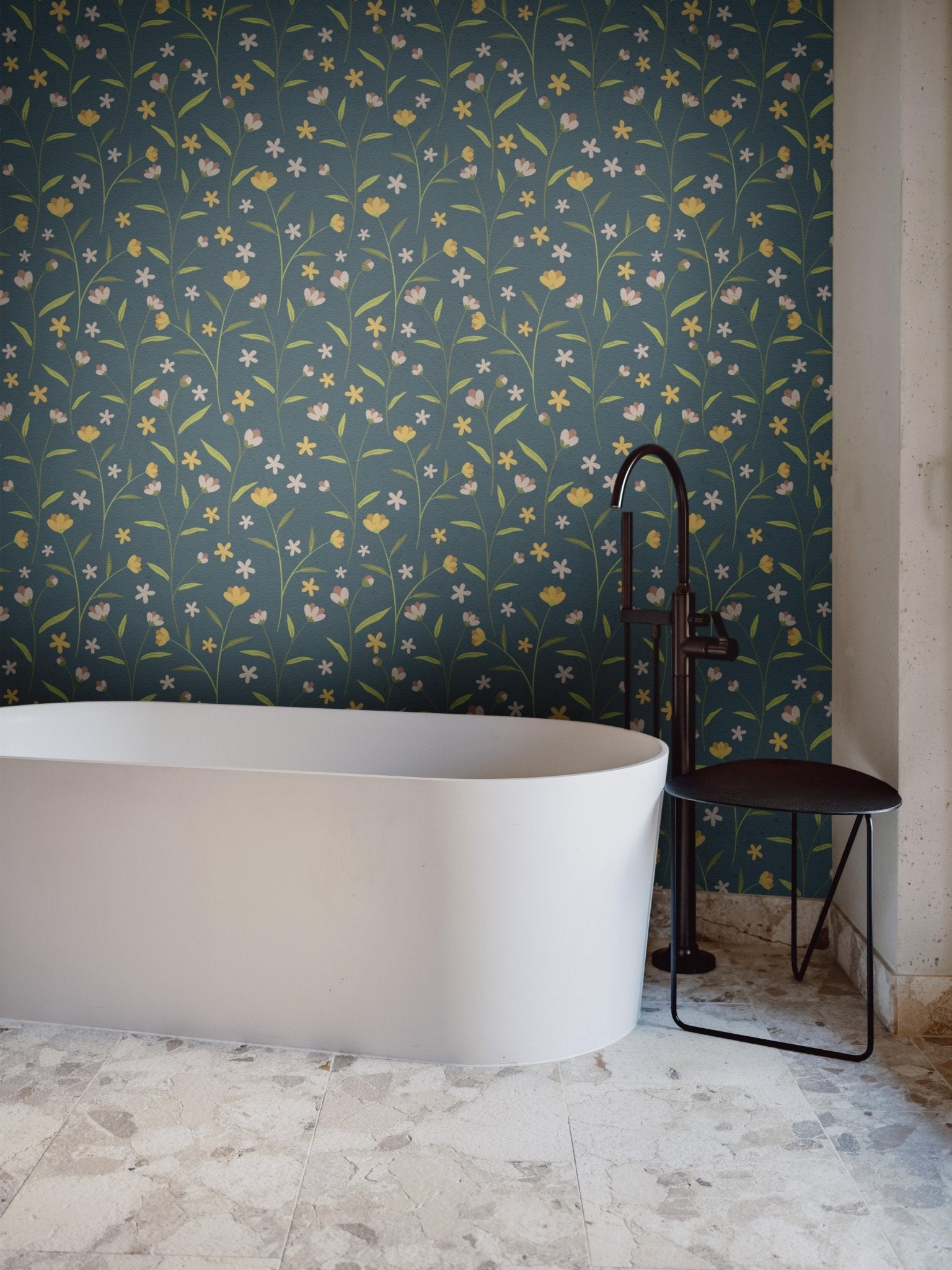 Blue Night Flowers - Tomono